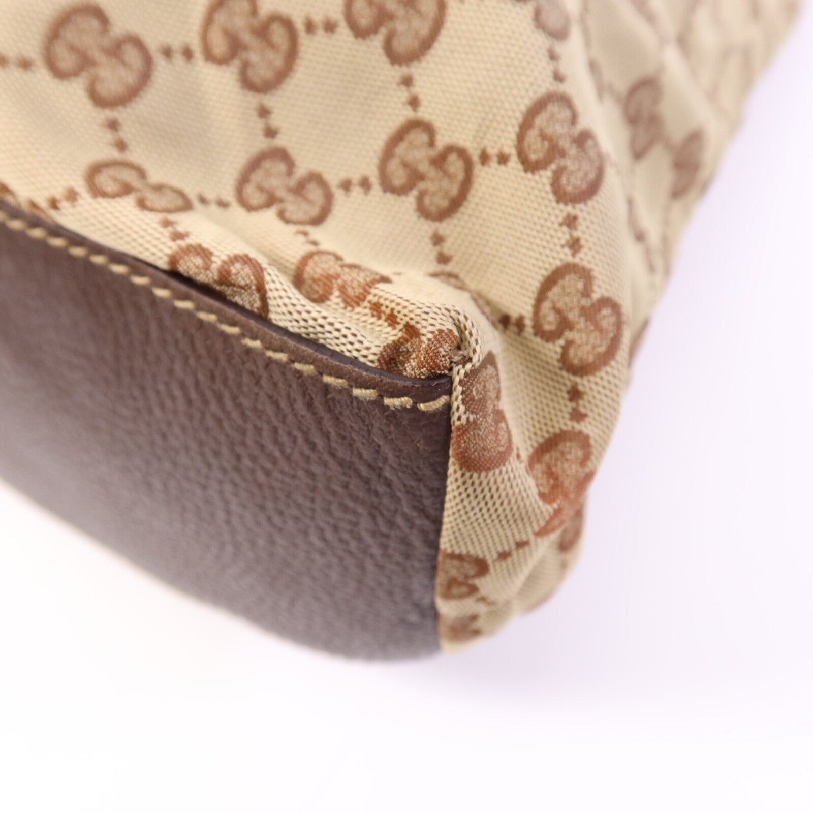 GUCCI 【激減優惠】帆布Tote Bag銀扣手挽袋