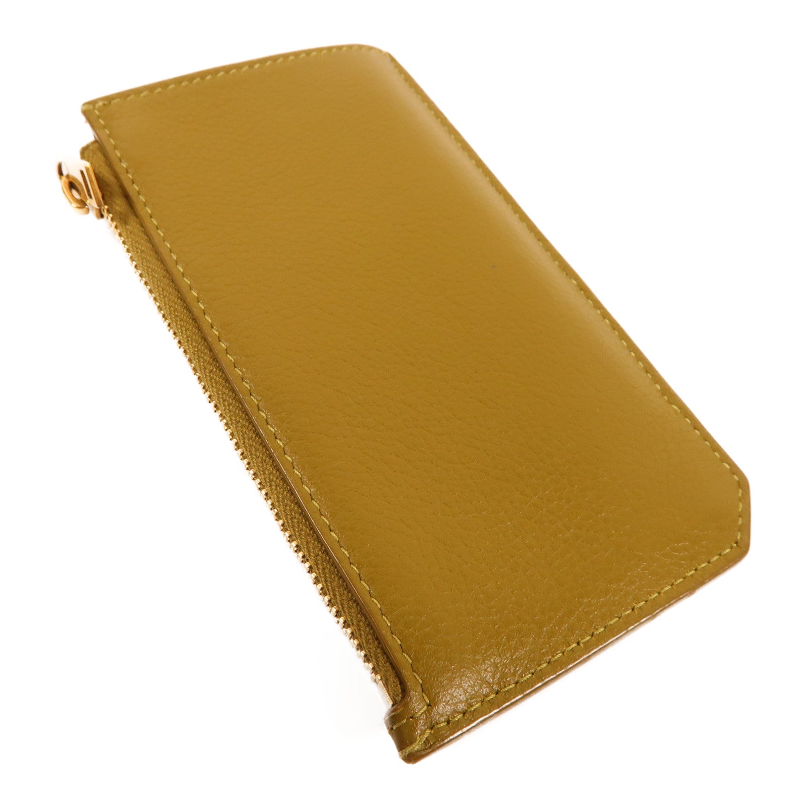 YVES SAINT LAURENT 牛皮皮革Card Case金扣卡片套