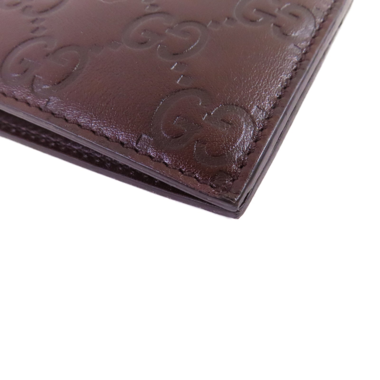 GUCCI 牛皮皮革Short Wallet短錢包啡色