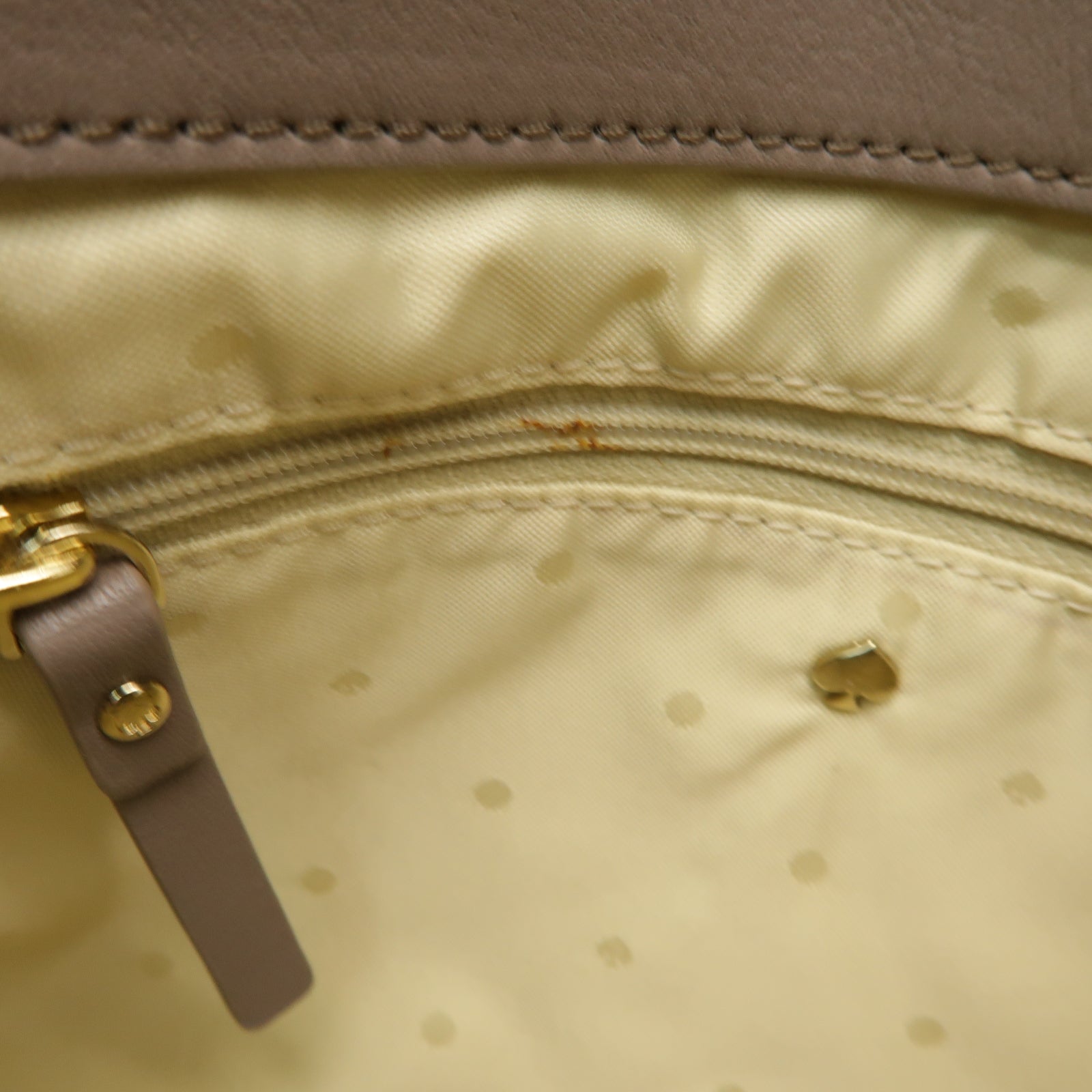 Kate Spade 牛皮皮革Shoulder Bag金扣肩背袋灰色