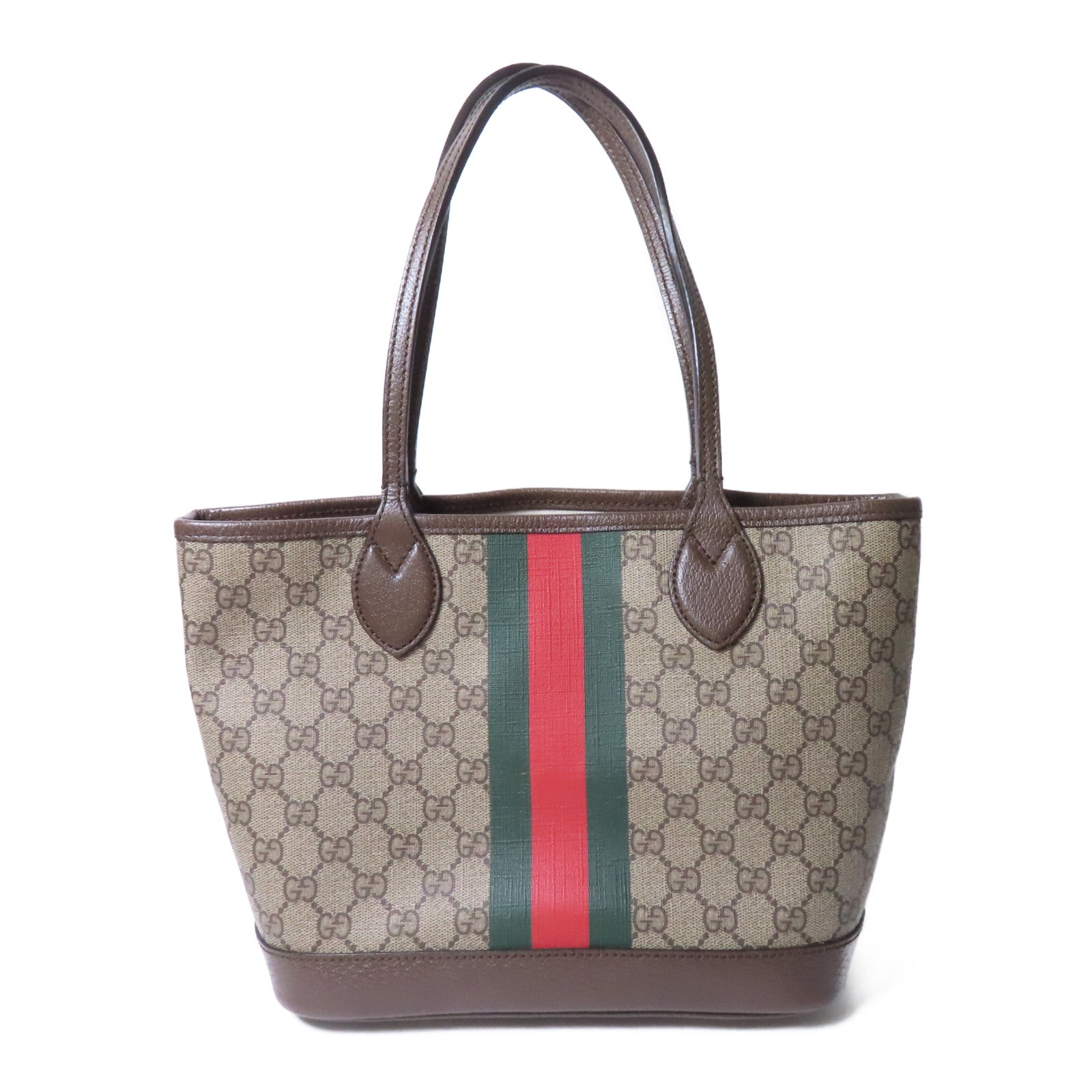GUCCI 【激減優惠】塗層帆布Tote Bag手挽袋啡色