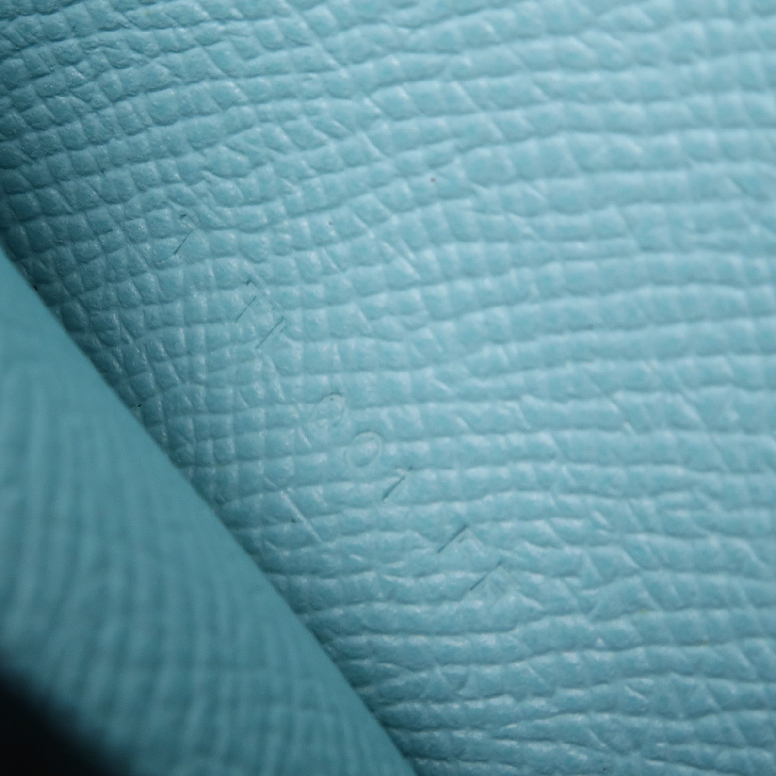 HERMES Epsom皮革Bearn Wallet銀扣長錢包Bleu Atoll/淺藍色