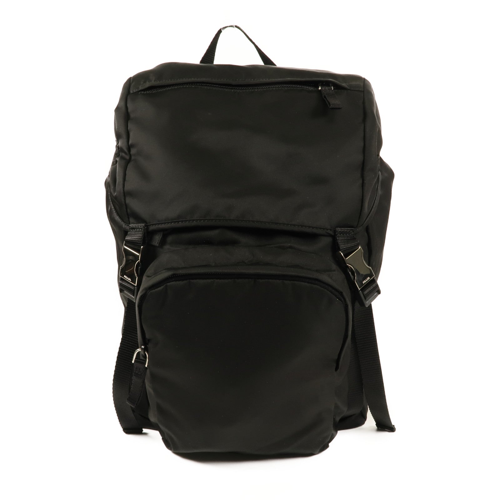 PRADA 尼龍Rucksack銀扣背包