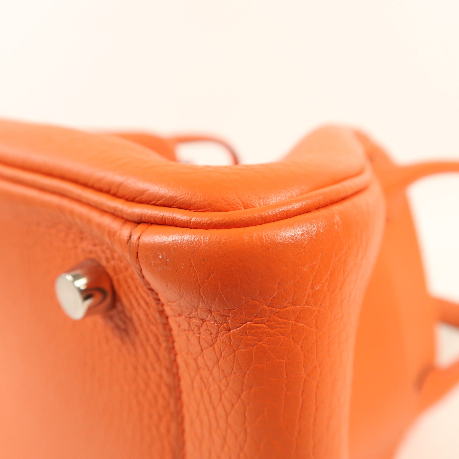 HERMES Clemence皮革Lindy 30銀扣手挽肩背兩用袋