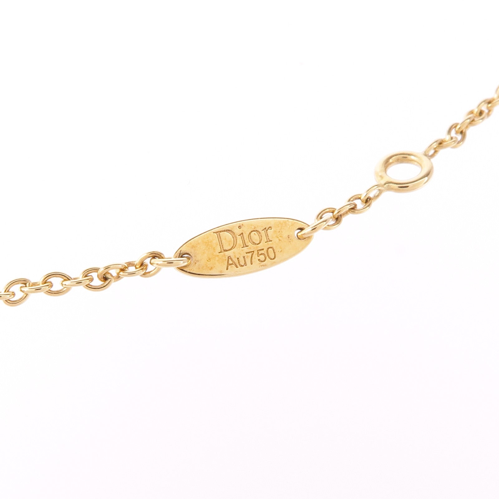 Dior 18K玫瑰金/青金石Rose De Vents鑽石手鏈