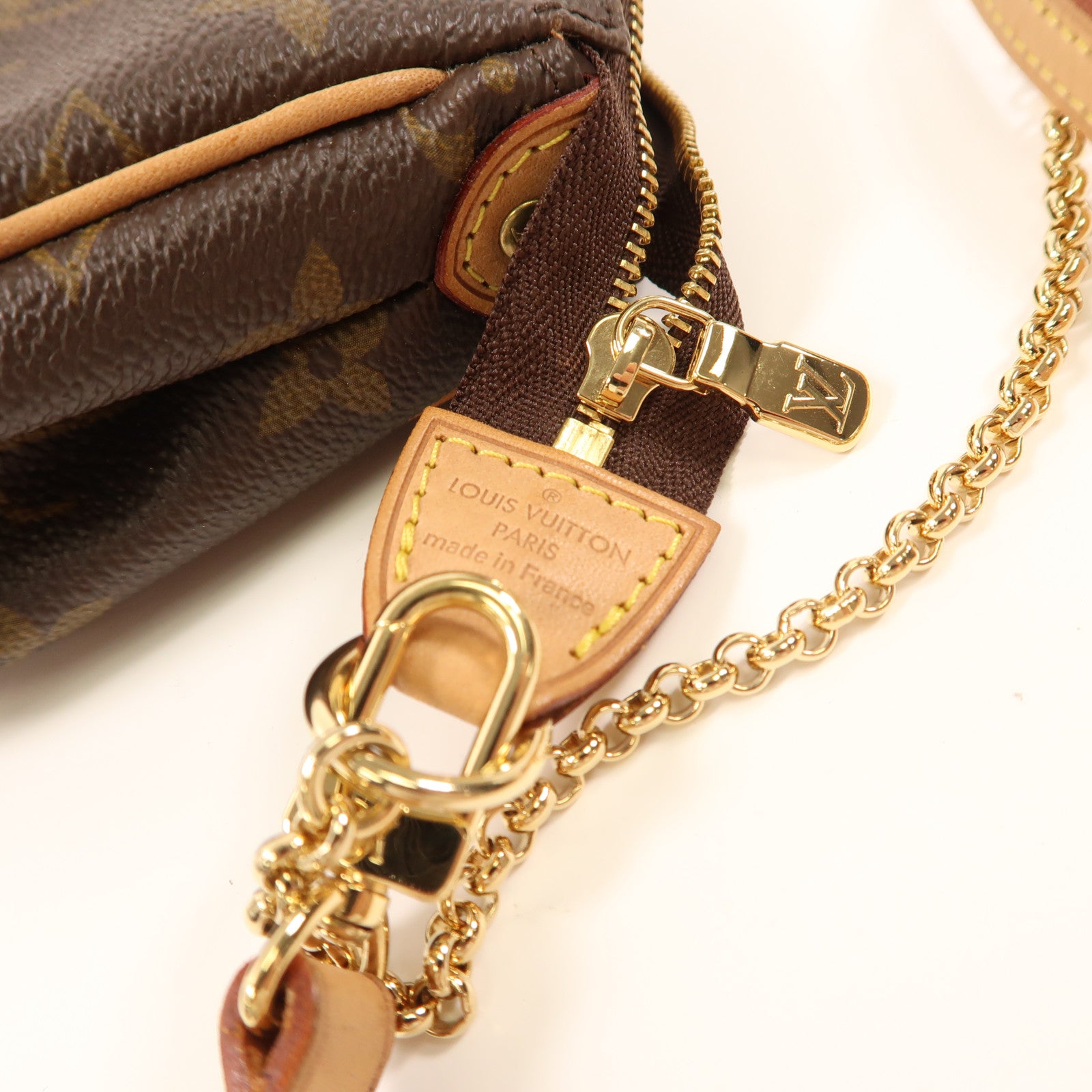 LOUIS VUITTON Monogram Eva金扣手挽肩背兩用袋棕色