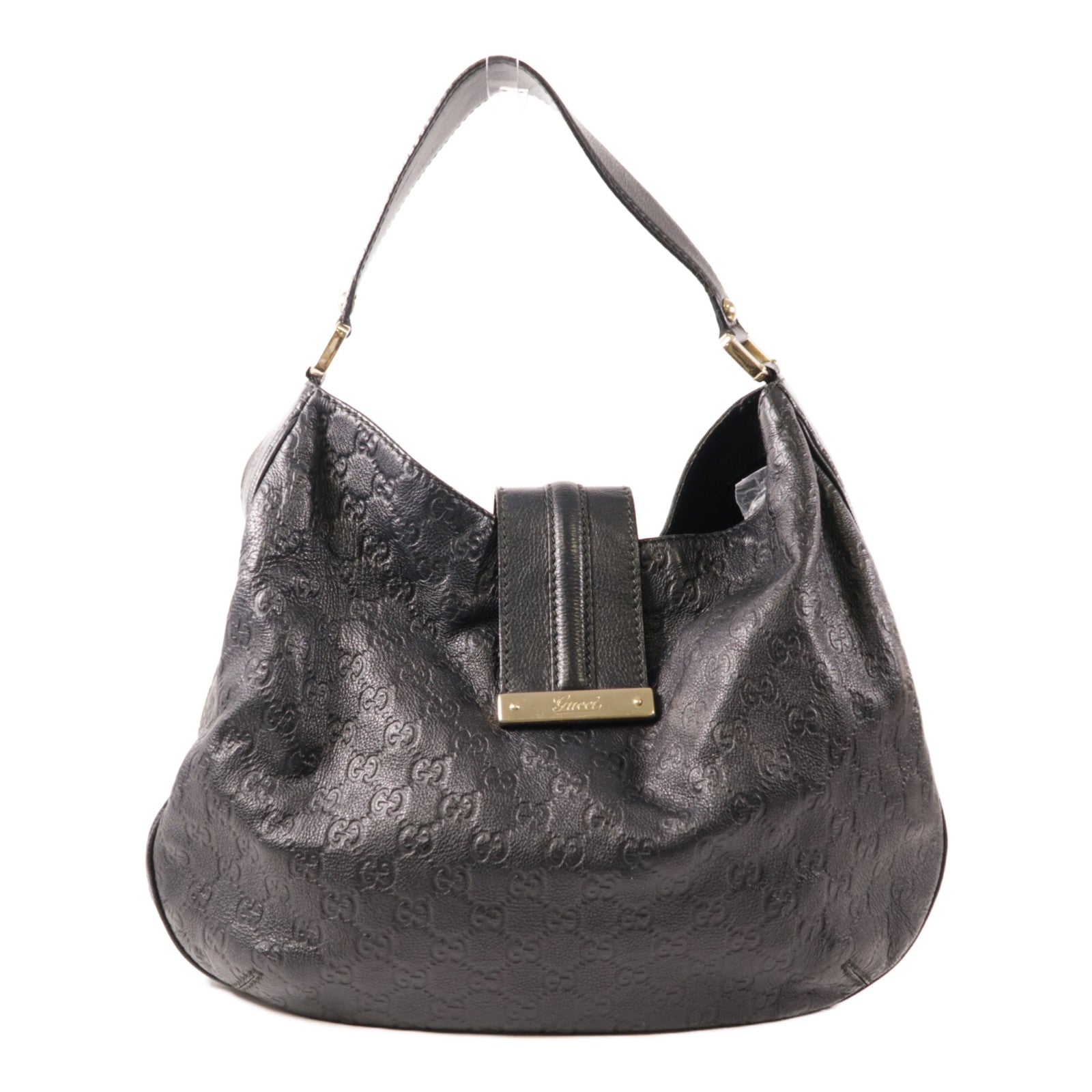 GUCCI 牛皮皮革Tote Bag金扣肩背袋