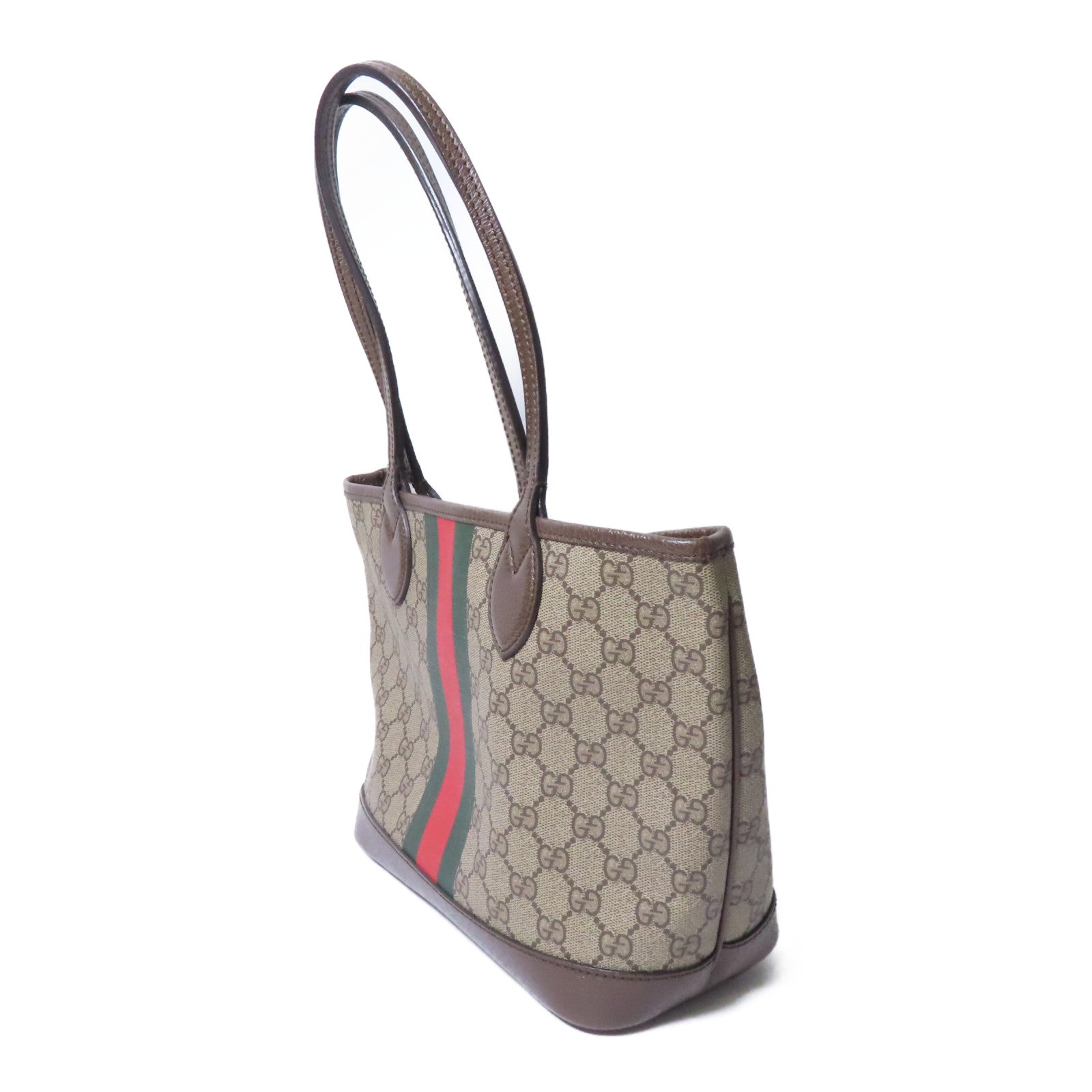 GUCCI 【激減優惠】塗層帆布Tote Bag手挽袋啡色