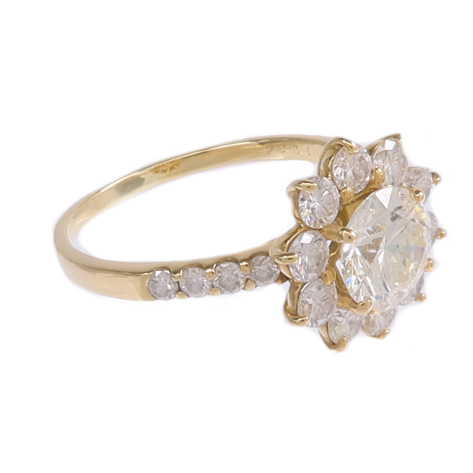 JEWELRY 18K黃金Diamond Ring鑽石戒指US#7.5
