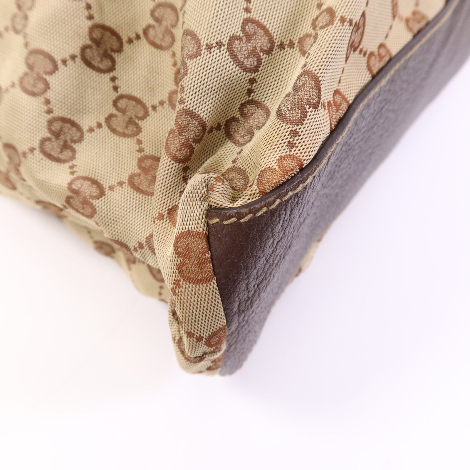GUCCI 【激減優惠】帆布Tote Bag銀扣手挽袋