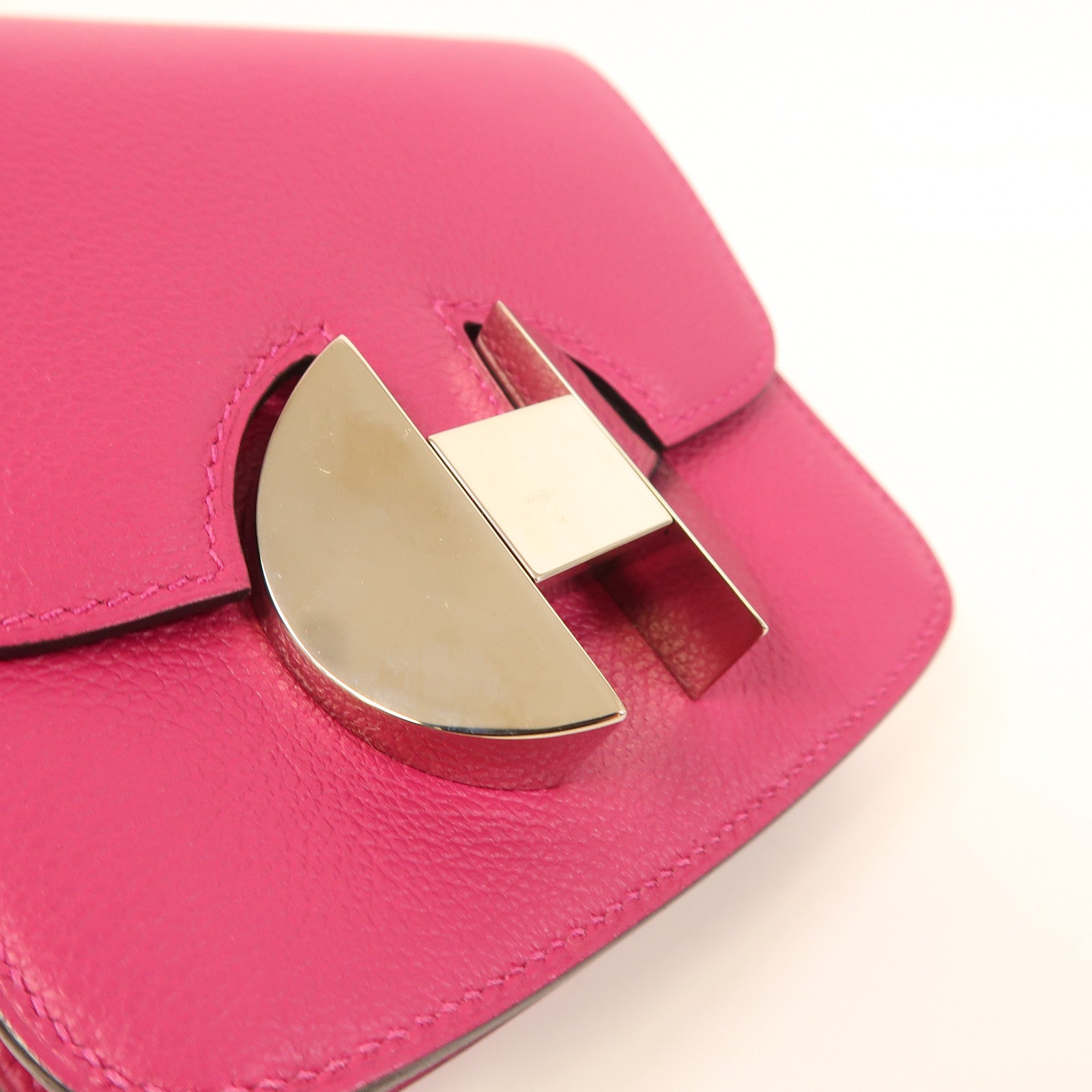 HERMES 【激減優惠】Evercolor皮革Wallet 2002銀扣錢包紫色