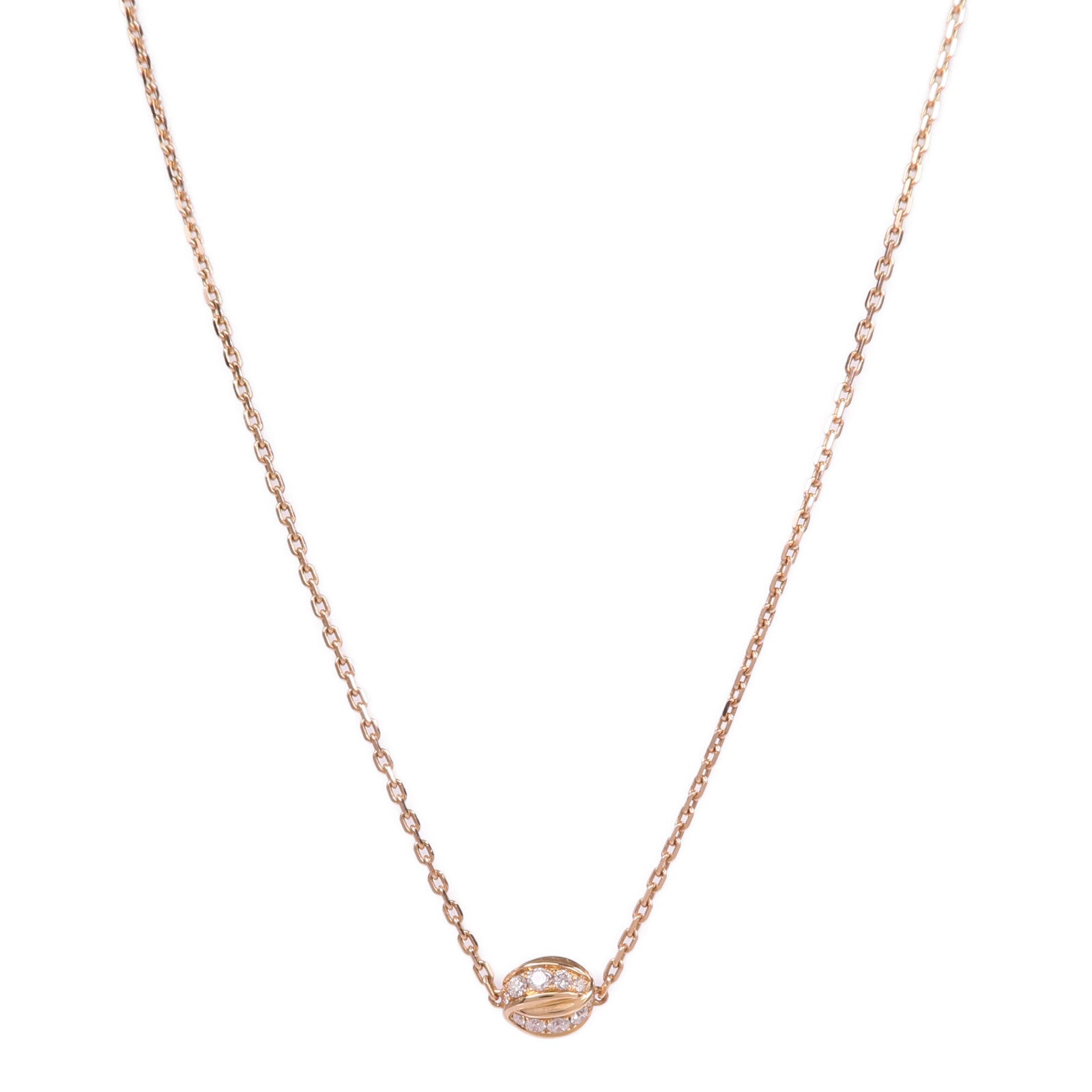 Chaumet 18K玫瑰金Liens Seduction Pendant鑽石項鍊