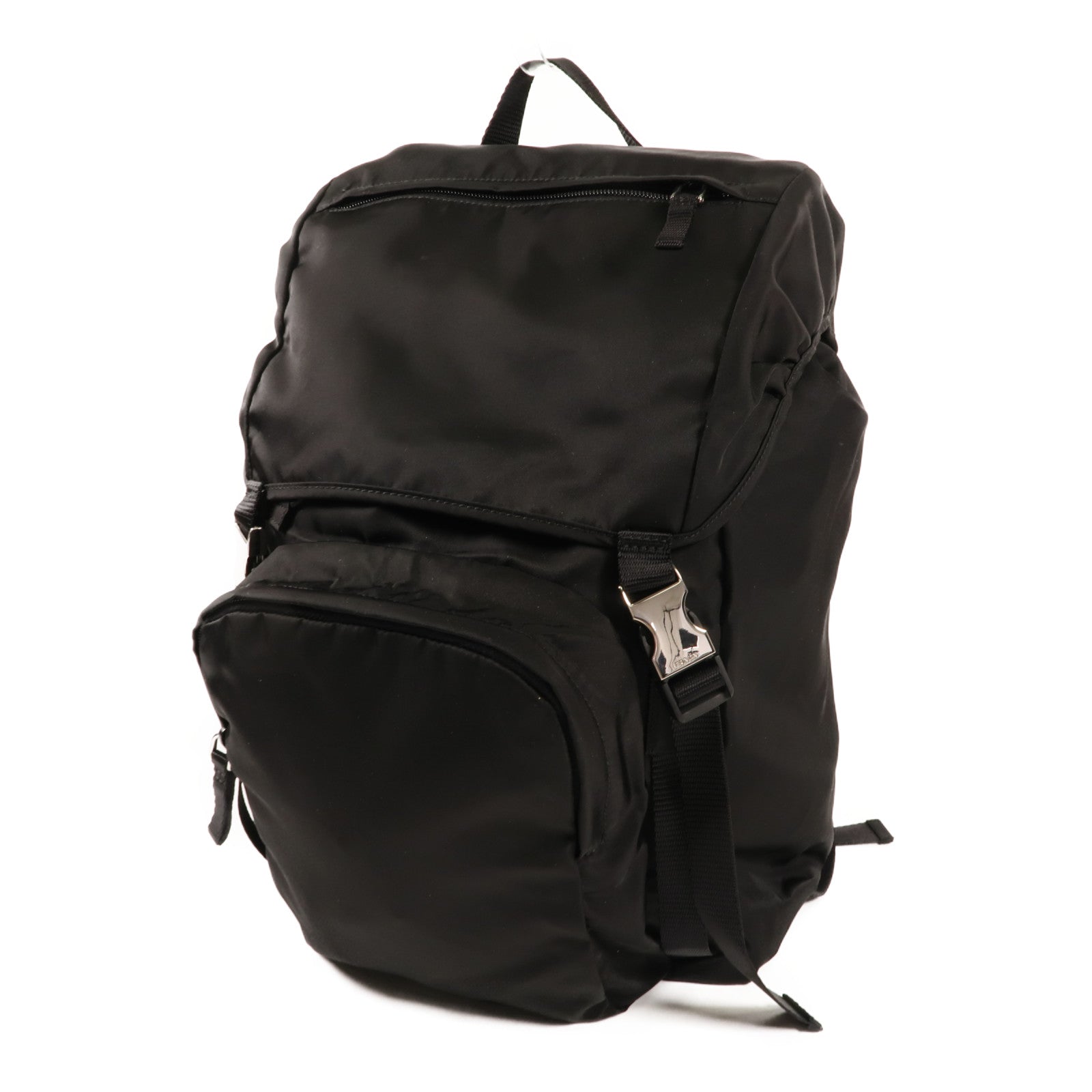 PRADA 尼龍Rucksack銀扣背包