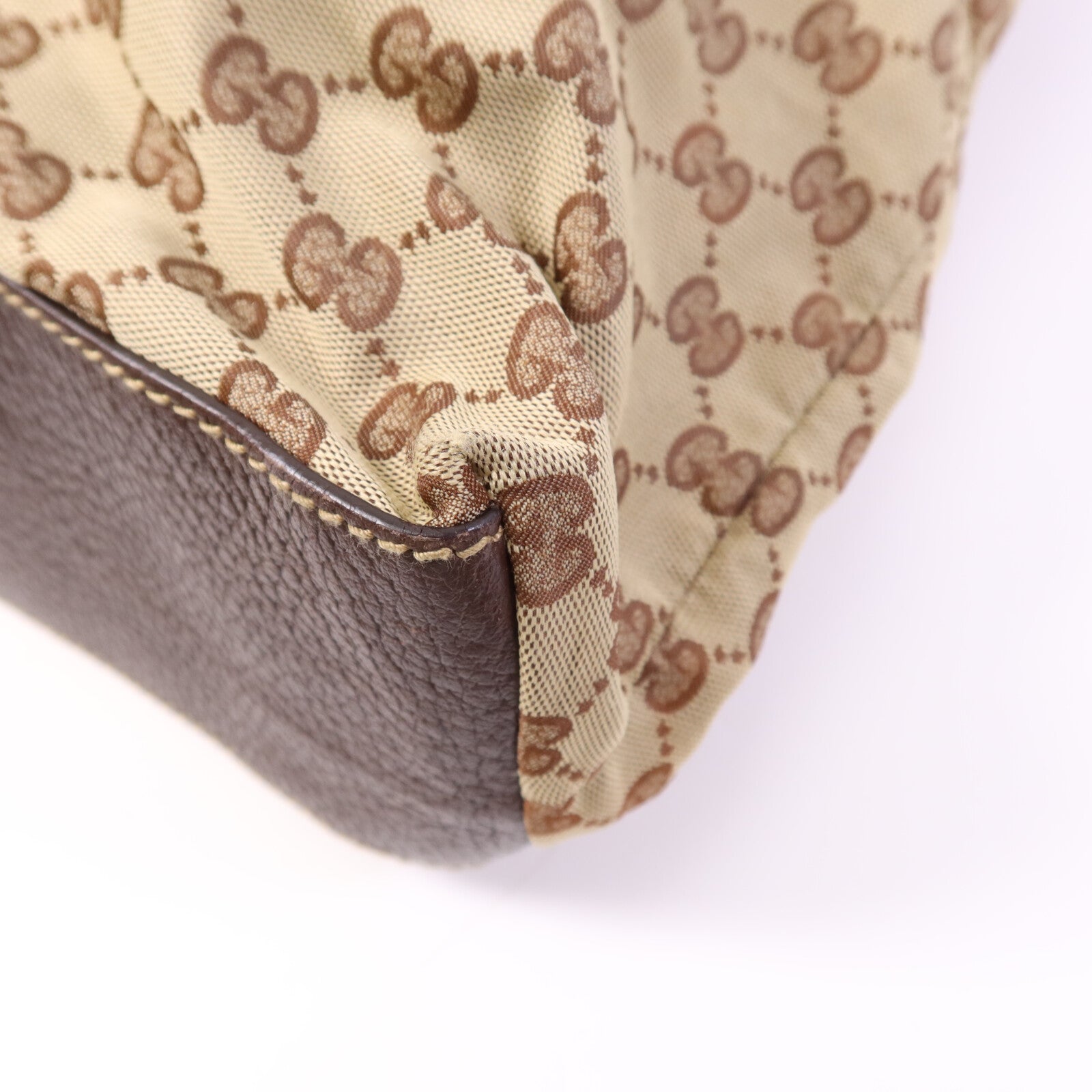 GUCCI 【激減優惠】帆布Tote Bag銀扣手挽袋