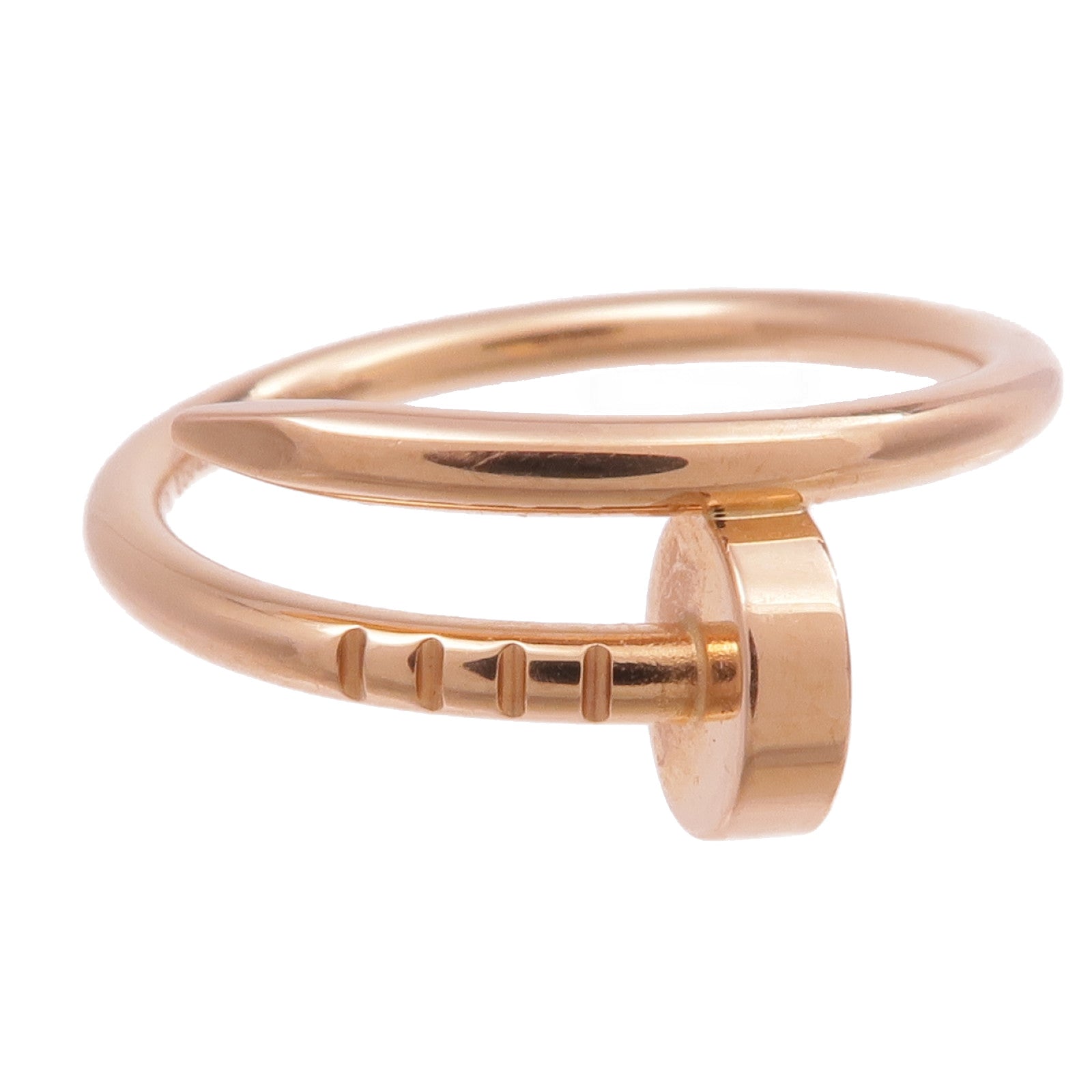 CARTIER 18K玫瑰金Juste Un Clou戒指Cartier#49/US#5.25