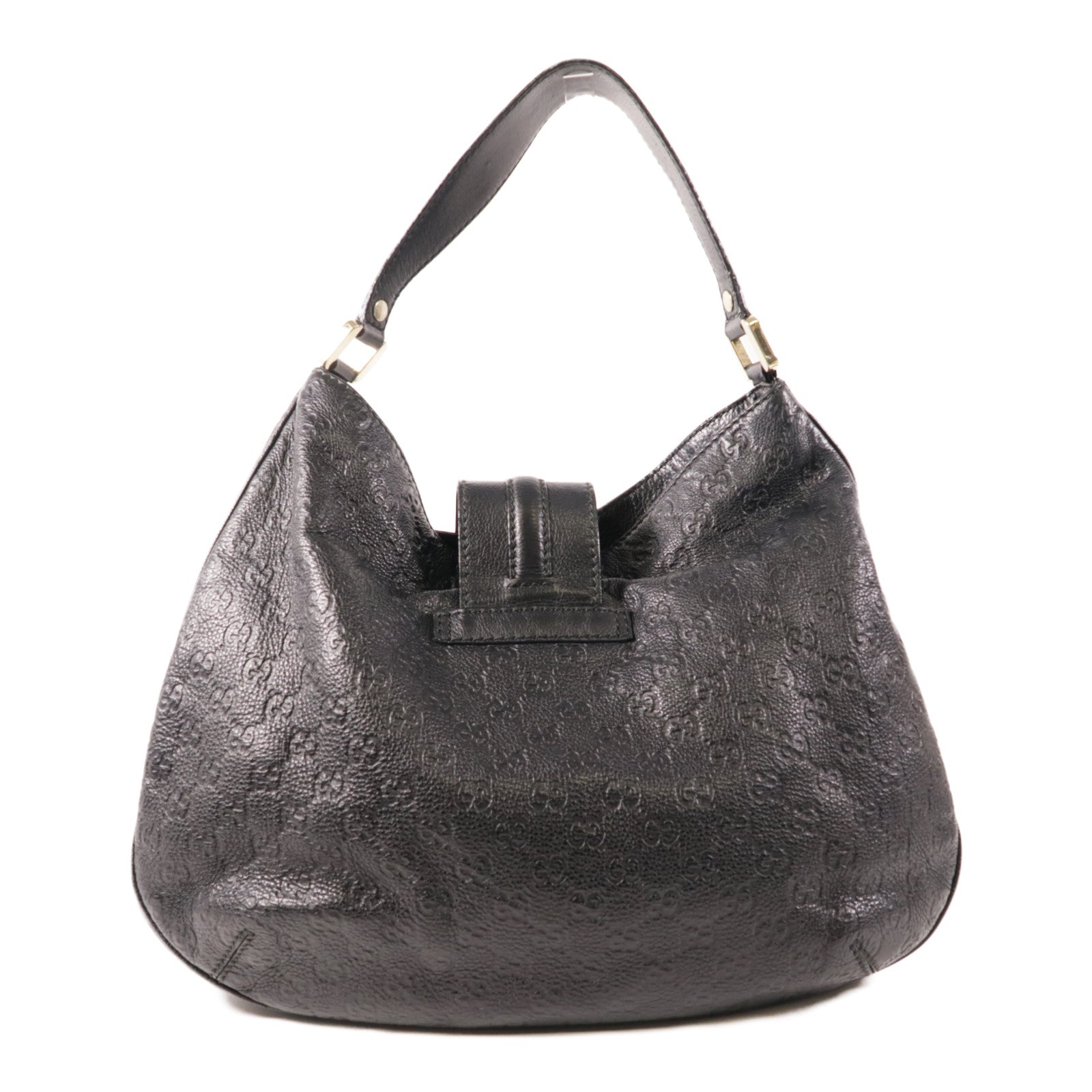 GUCCI 牛皮皮革Tote Bag金扣肩背袋