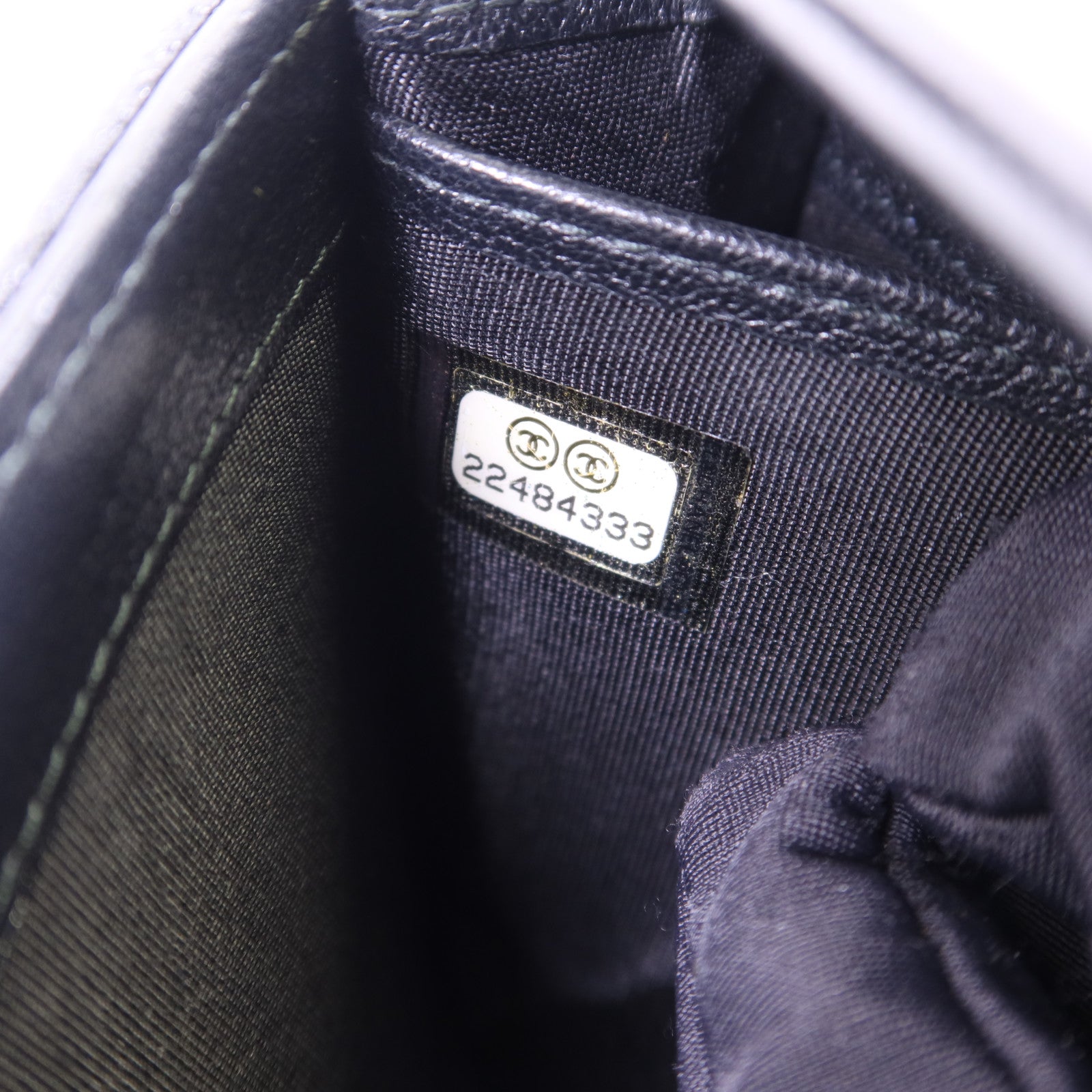 CHANEL 牛皮皮革Long Wallet銀扣長錢包