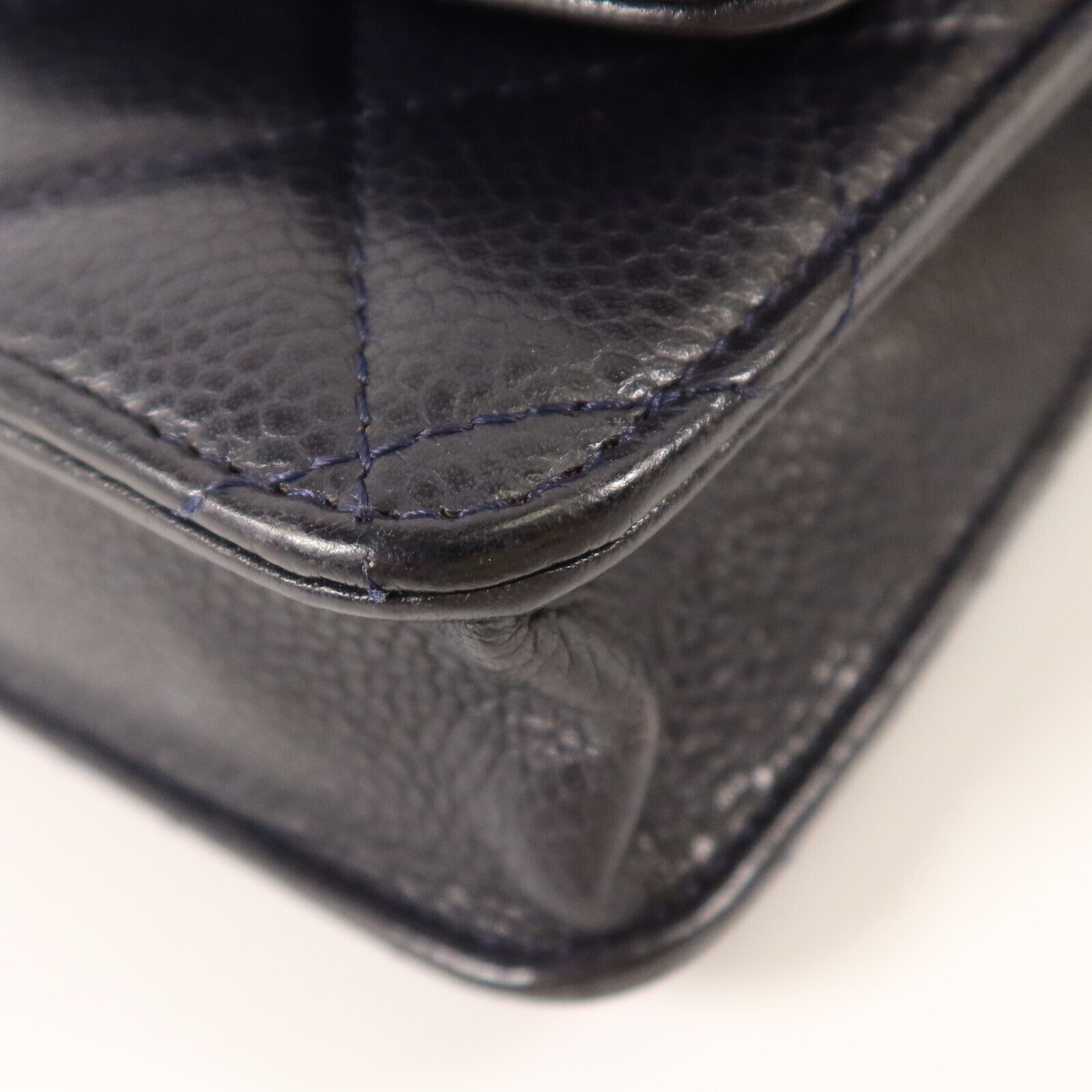 CHANEL 牛皮皮革Wallet On Chain銀扣鏈帶肩背袋