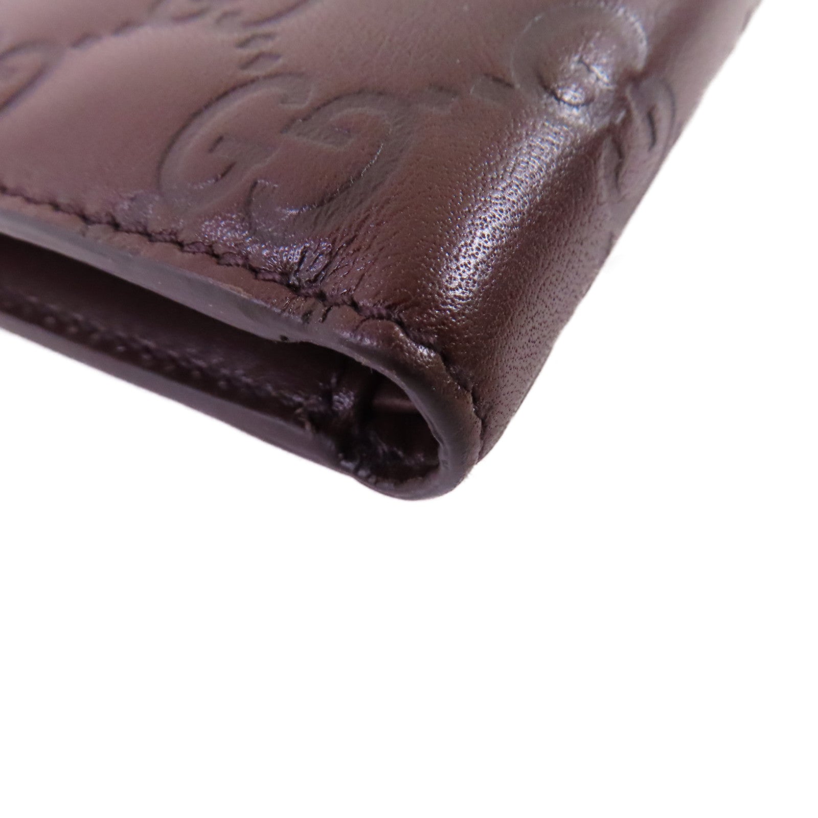 GUCCI 牛皮皮革Short Wallet短錢包啡色