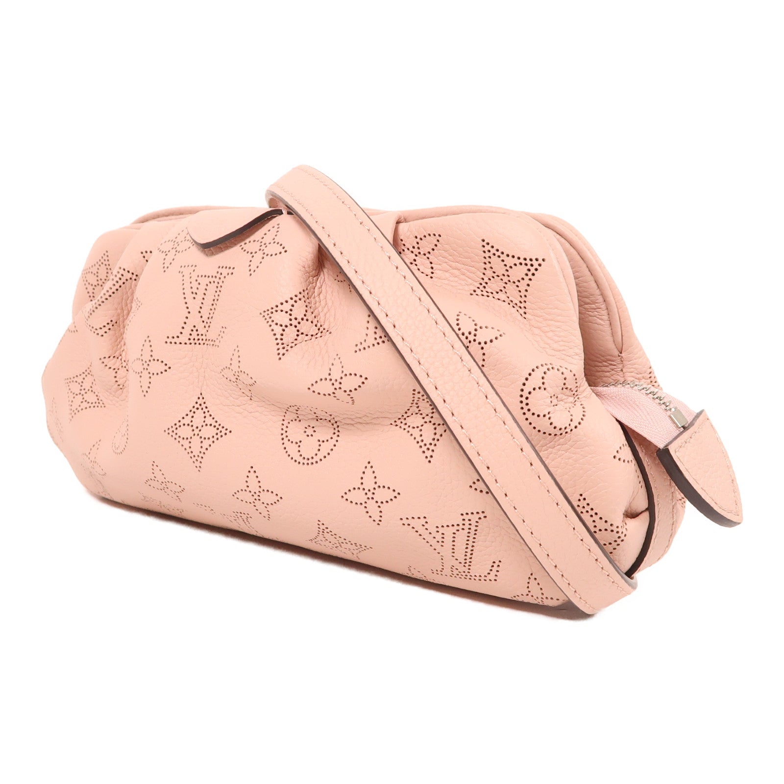 LOUIS VUITTON Monogram Mahina Scala Mini Pouch銀扣肩背袋