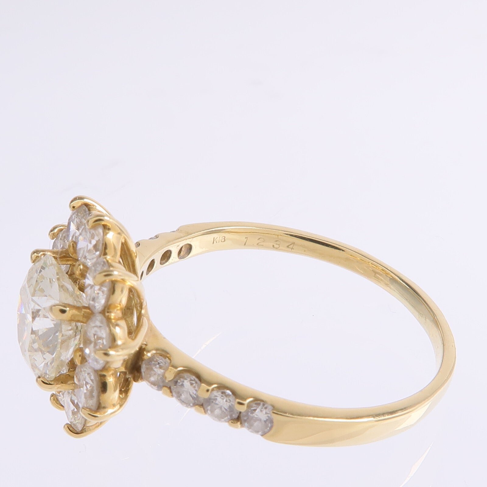 JEWELRY 18K黃金Diamond Ring鑽石戒指US#7.5