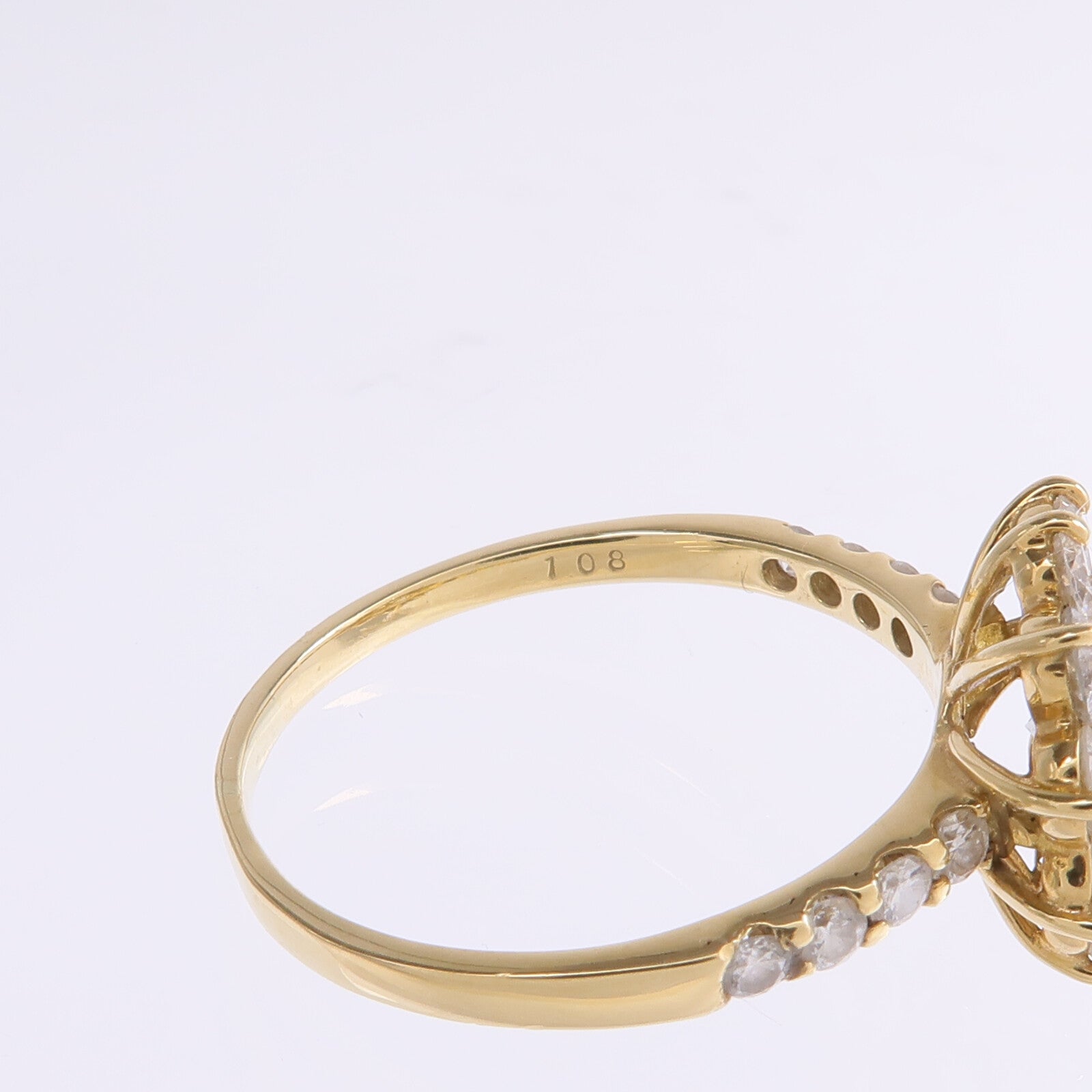 JEWELRY 18K黃金Diamond Ring鑽石戒指US#7.5