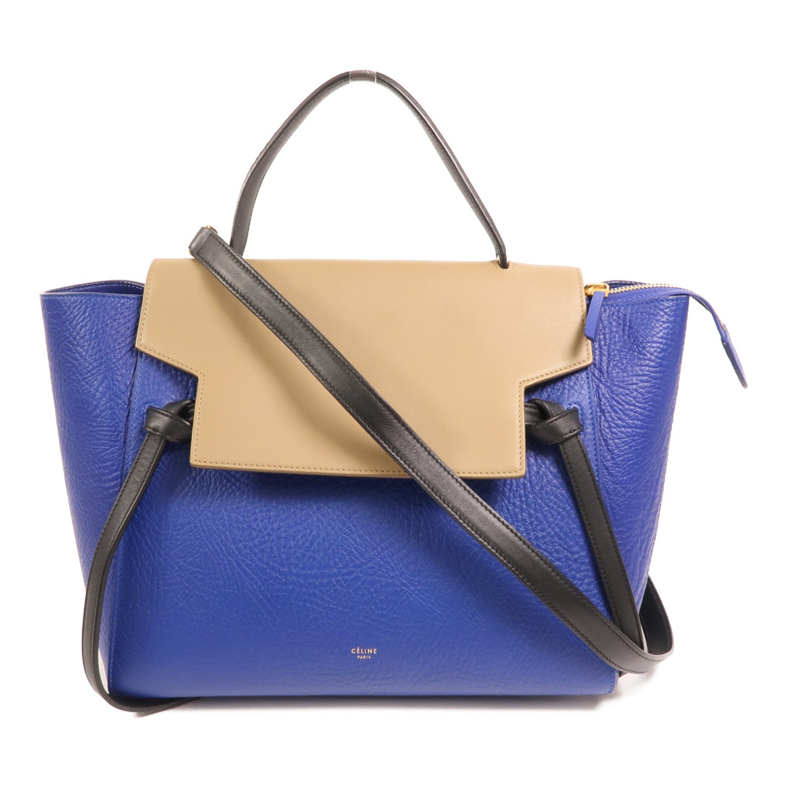 CELINE 牛皮皮革Belt Bag金扣手挽肩背兩用袋