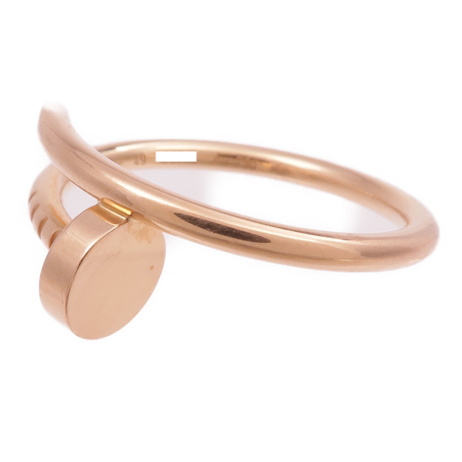 CARTIER 18K玫瑰金Juste Un Clou戒指Cartier#49/US#5.25