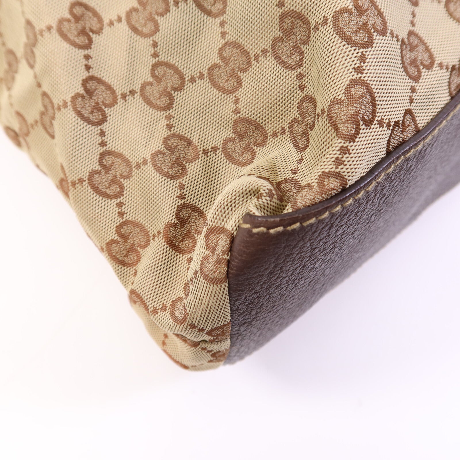 GUCCI 【激減優惠】帆布Tote Bag銀扣手挽袋