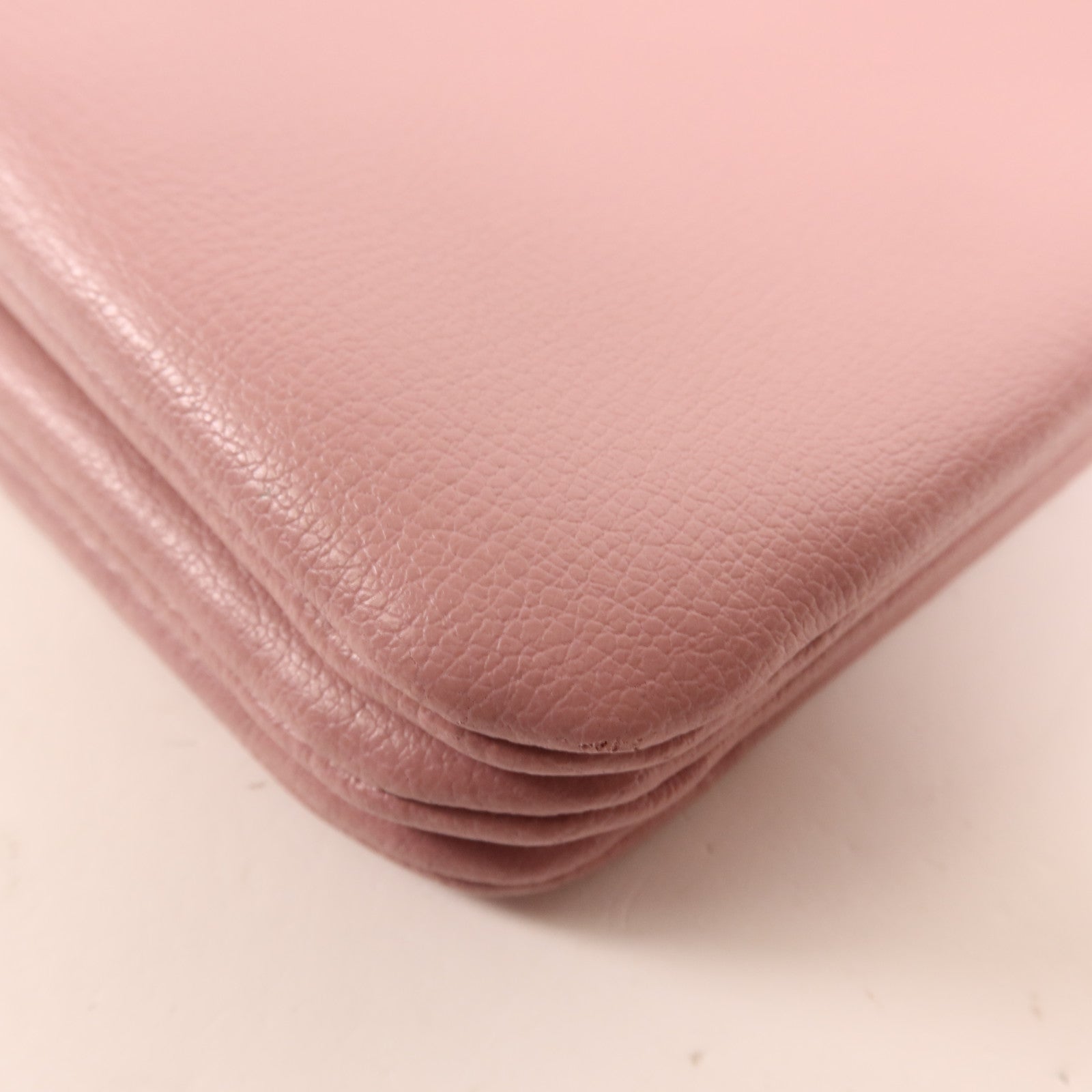 CELINE 羊皮皮革Trio銀扣肩背袋