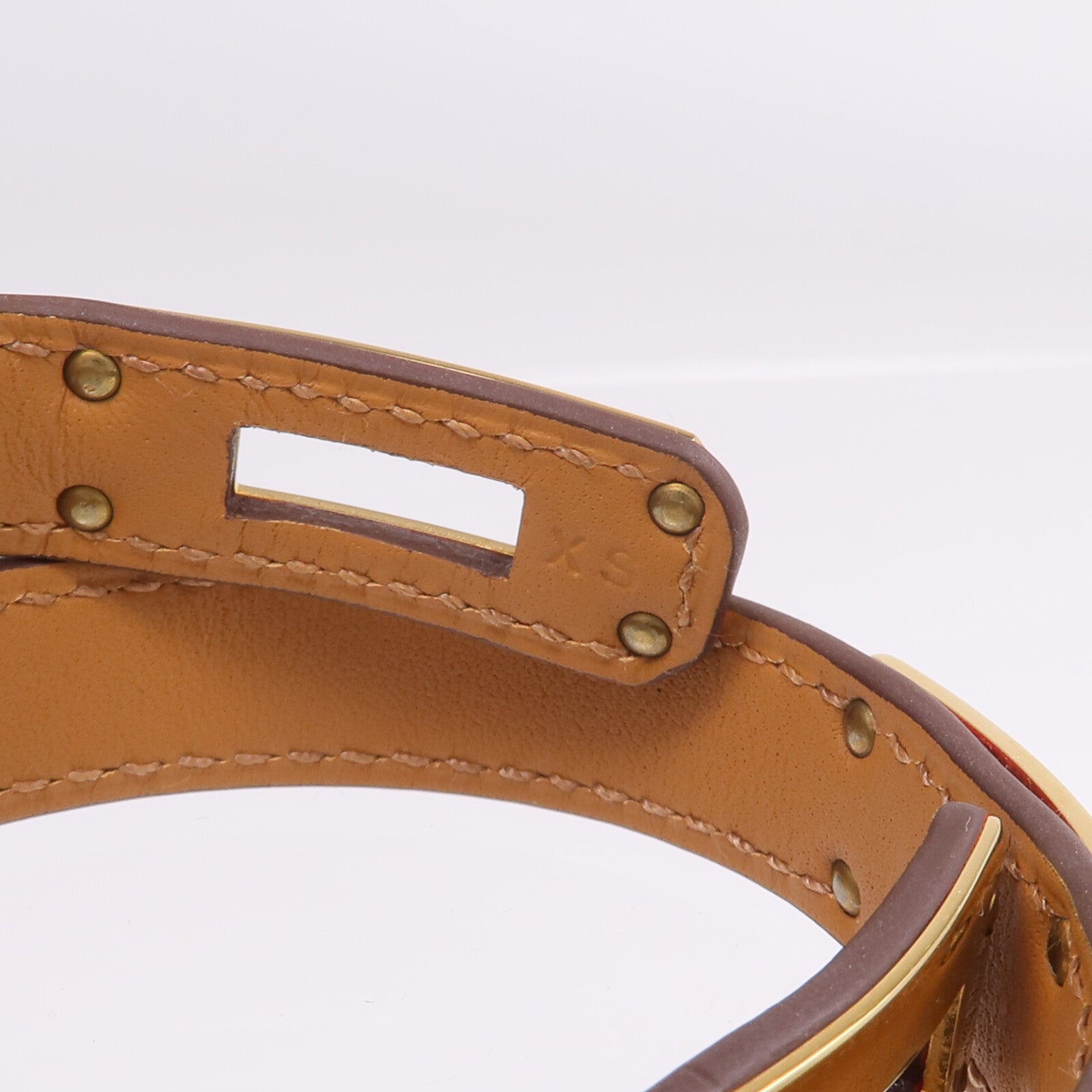 HERMES Swift皮革Kelly Double Tour金扣手鏈