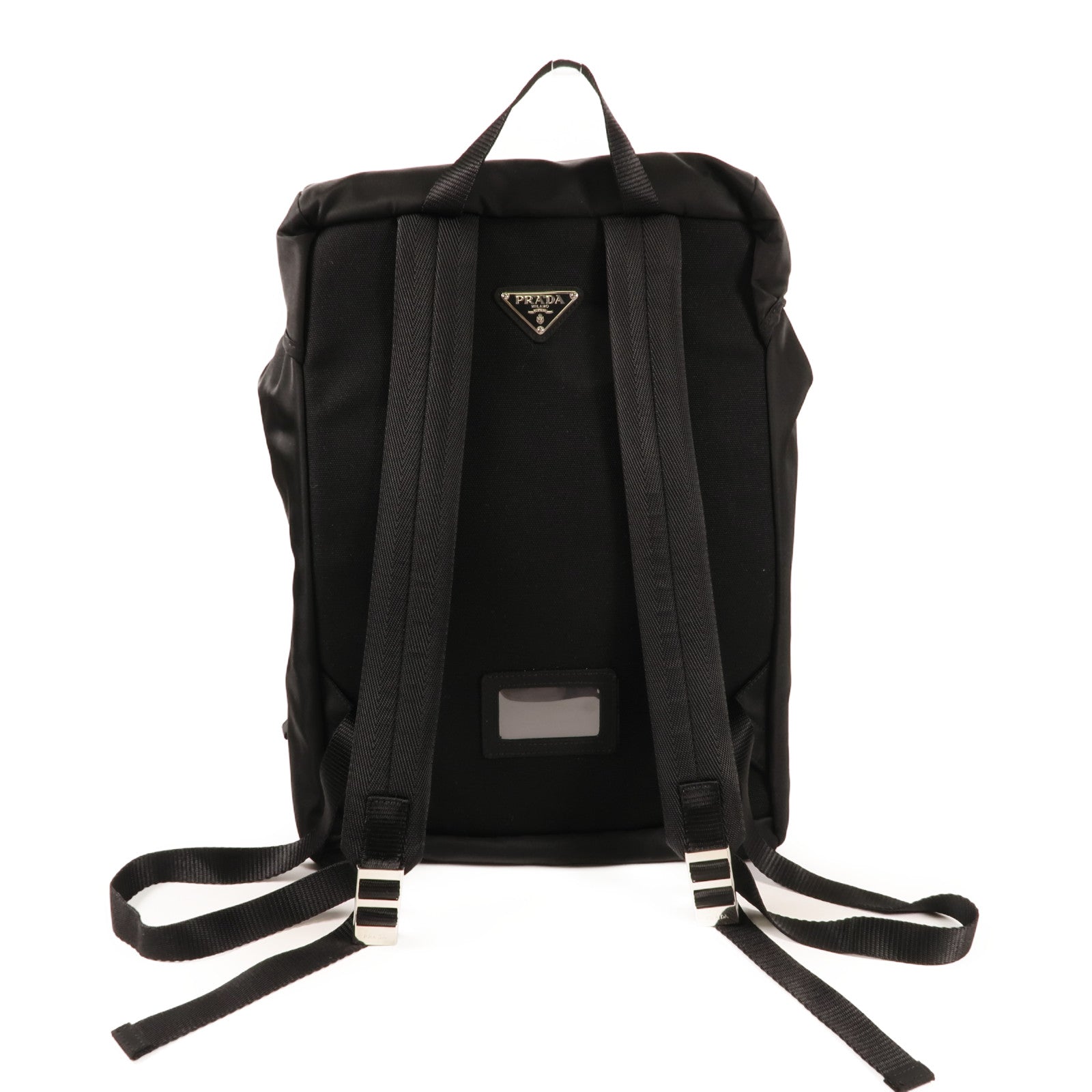 PRADA 尼龍Rucksack銀扣背包