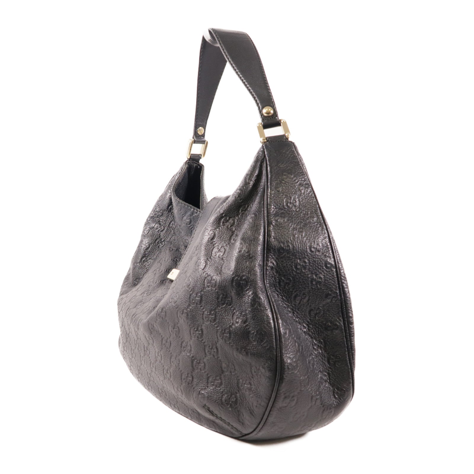 GUCCI 牛皮皮革Tote Bag金扣肩背袋