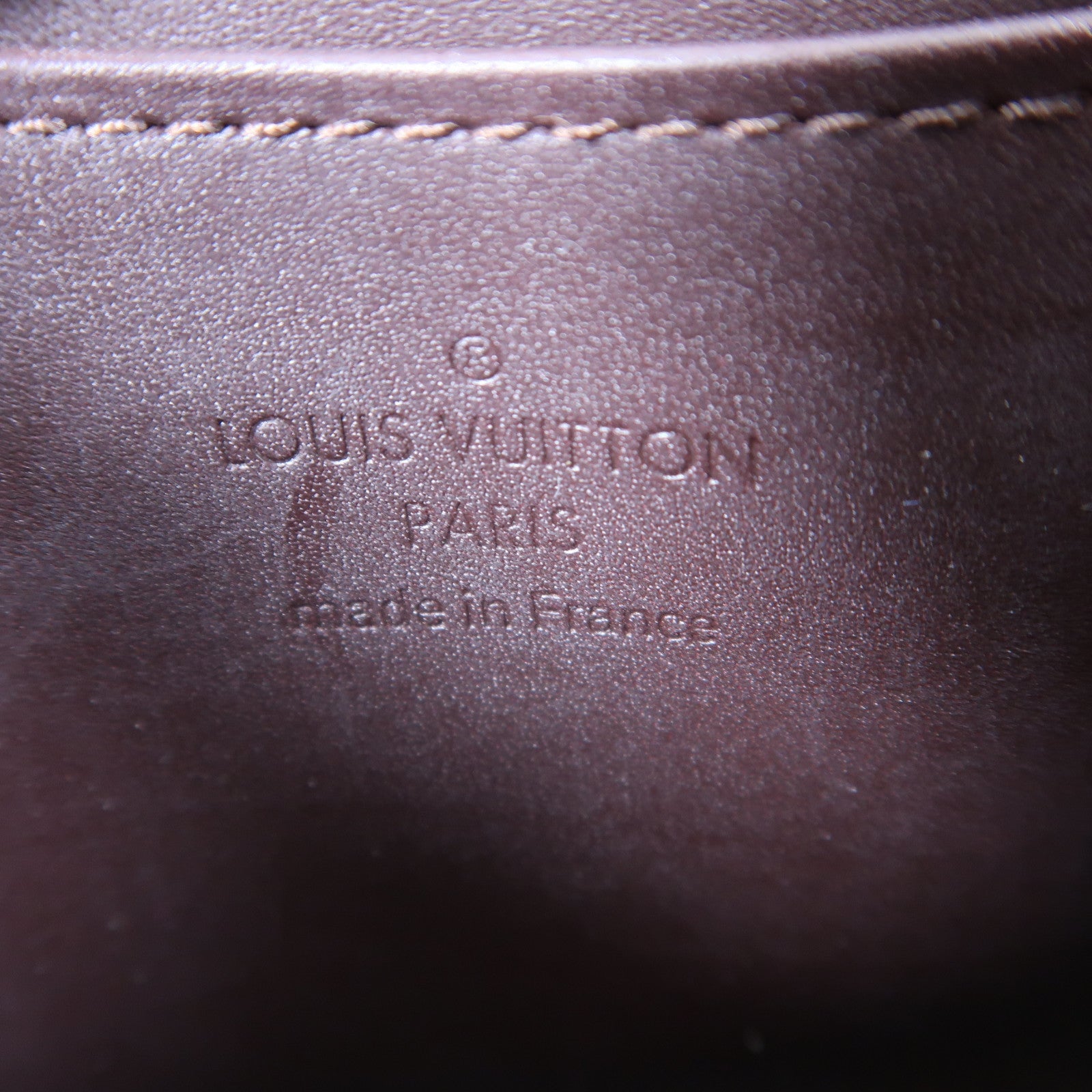 LOUIS VUITTON Vernis Zippy Coin Purse金扣零錢包酒紅色