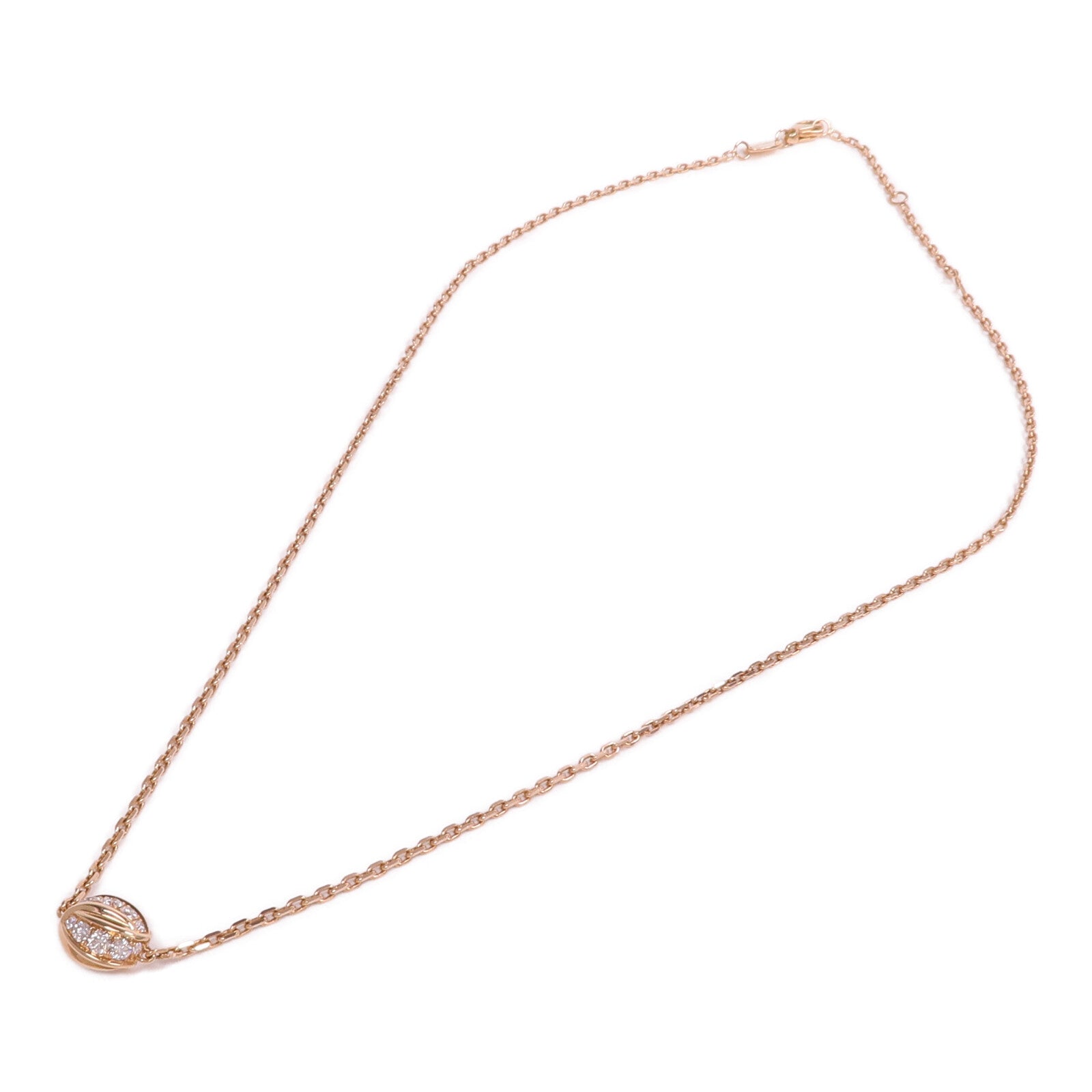 Chaumet 18K玫瑰金Liens Seduction Pendant鑽石項鍊