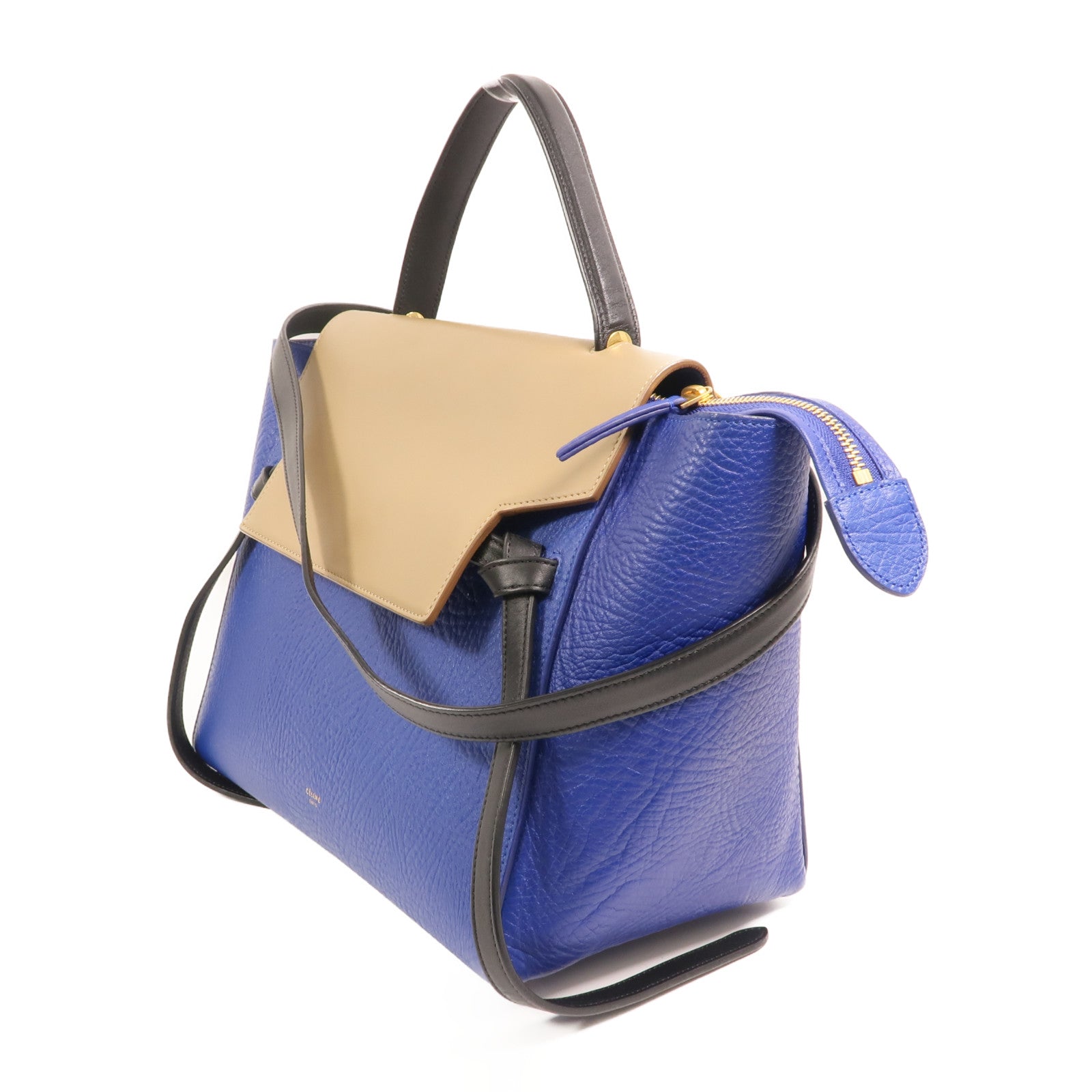 CELINE 牛皮皮革Belt Bag金扣手挽肩背兩用袋