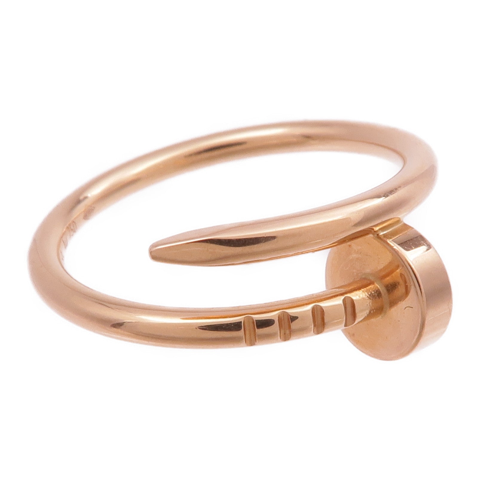 CARTIER 18K玫瑰金Juste Un Clou戒指Cartier#49/US#5.25