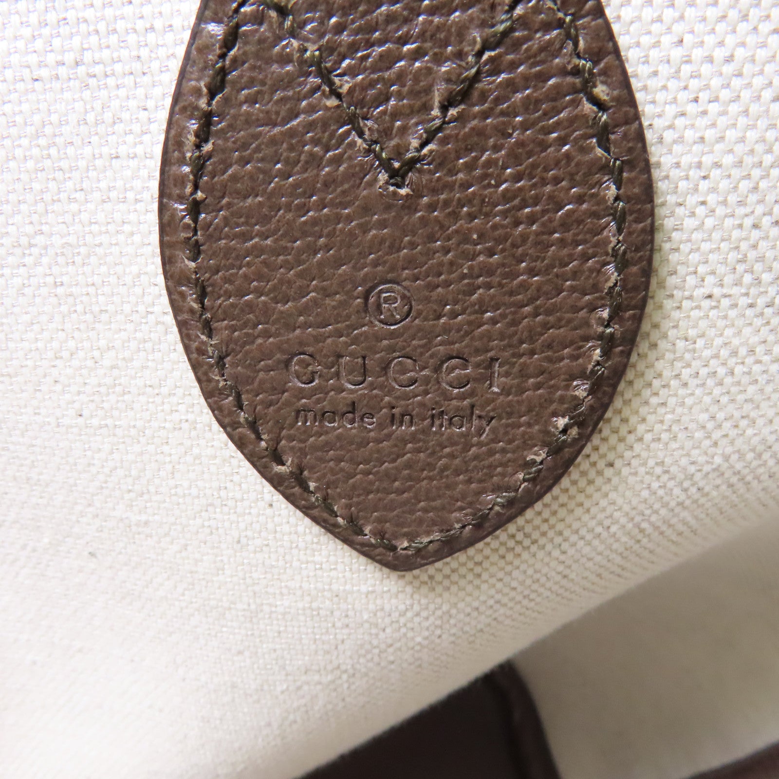 GUCCI 【激減優惠】塗層帆布Tote Bag手挽袋啡色