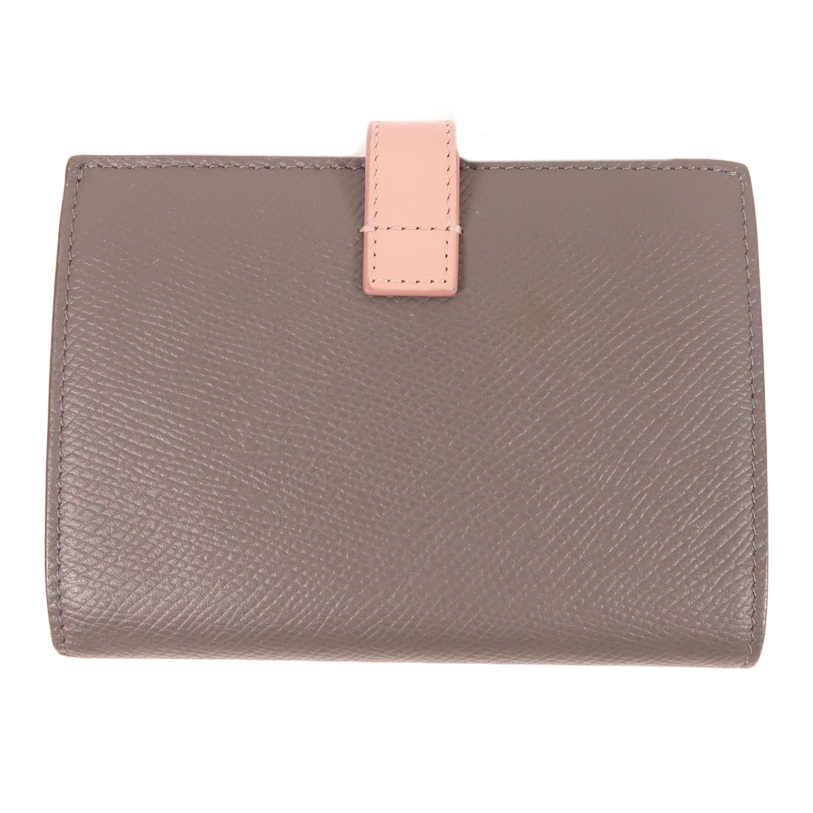 CELINE 牛皮皮革Medium Strap Wallet In Bicolour錢包灰色/粉紅色