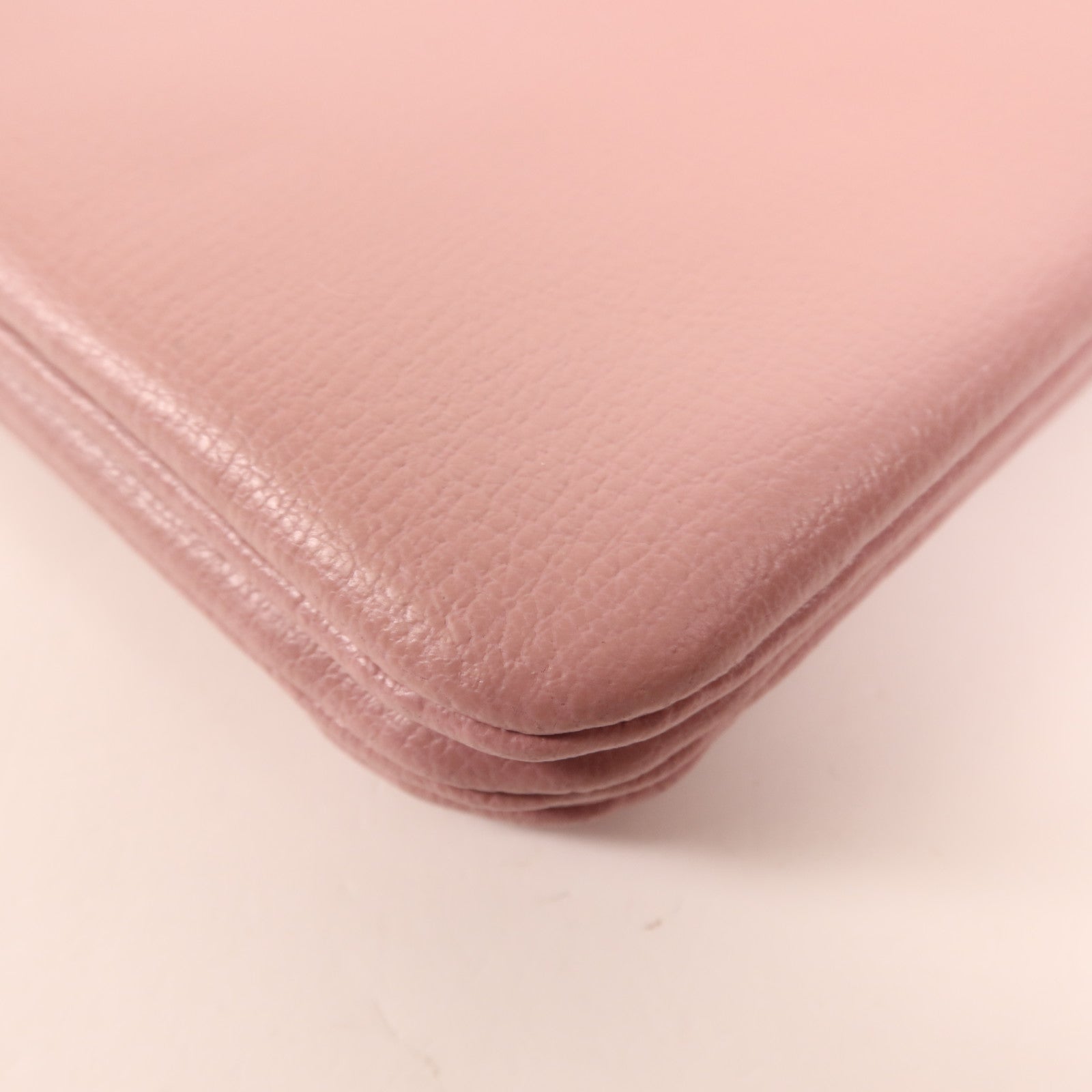 CELINE 羊皮皮革Trio銀扣肩背袋