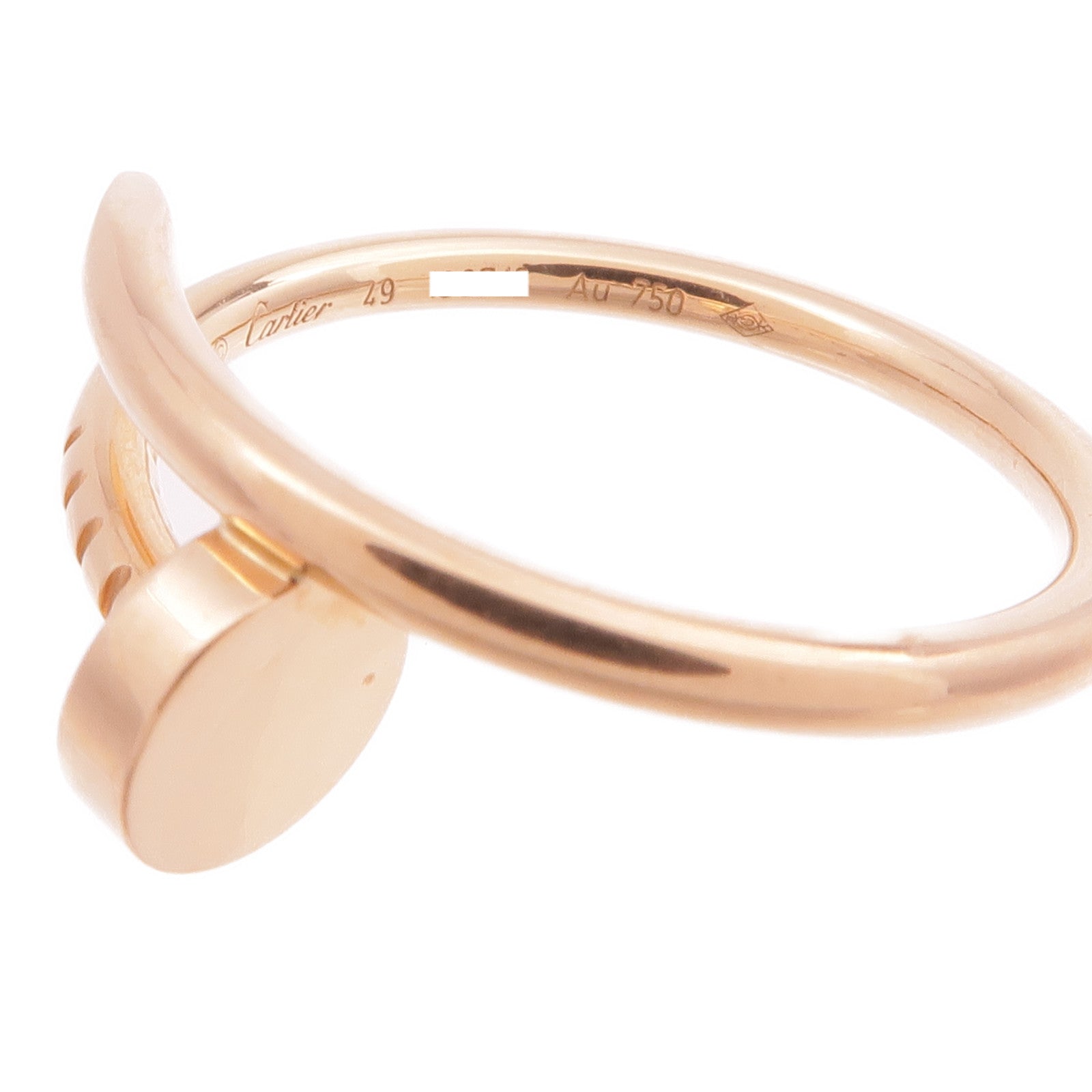 CARTIER 18K玫瑰金Juste Un Clou戒指Cartier#49/US#5.25