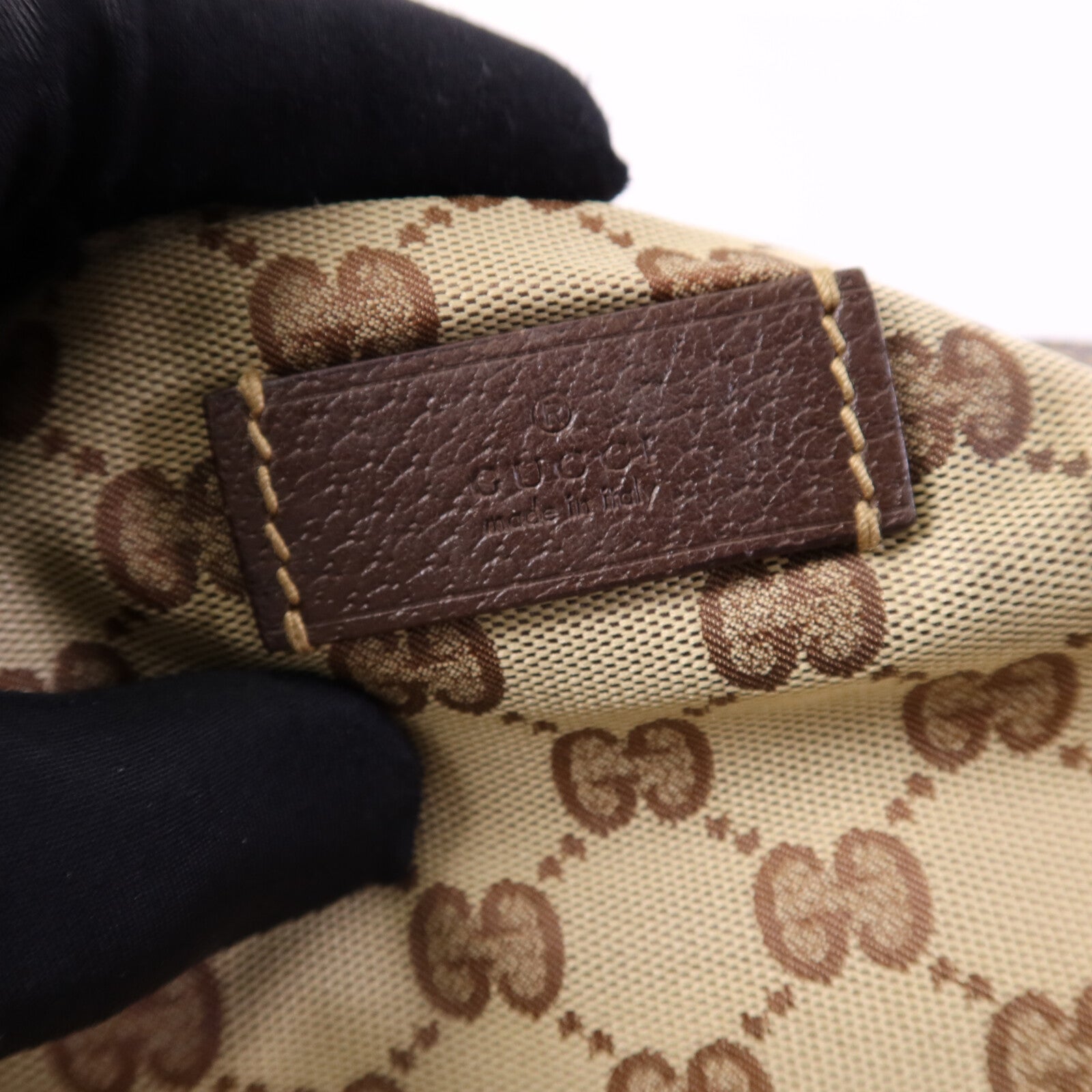 GUCCI 【激減優惠】帆布Tote Bag銀扣手挽袋