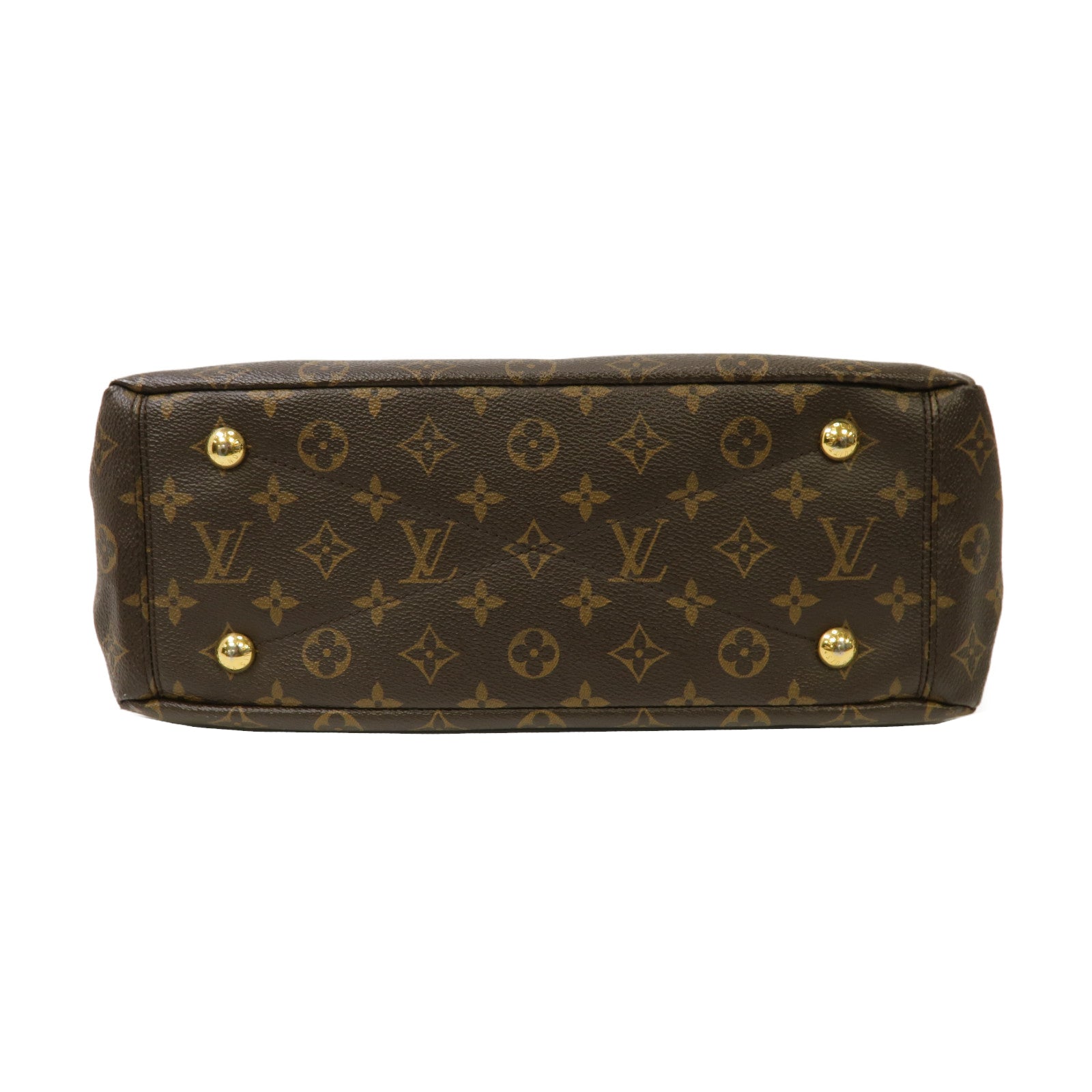 LOUIS VUITTON 【激減優惠】Monogram Pallas金扣手挽肩背兩用袋啡色/黑色