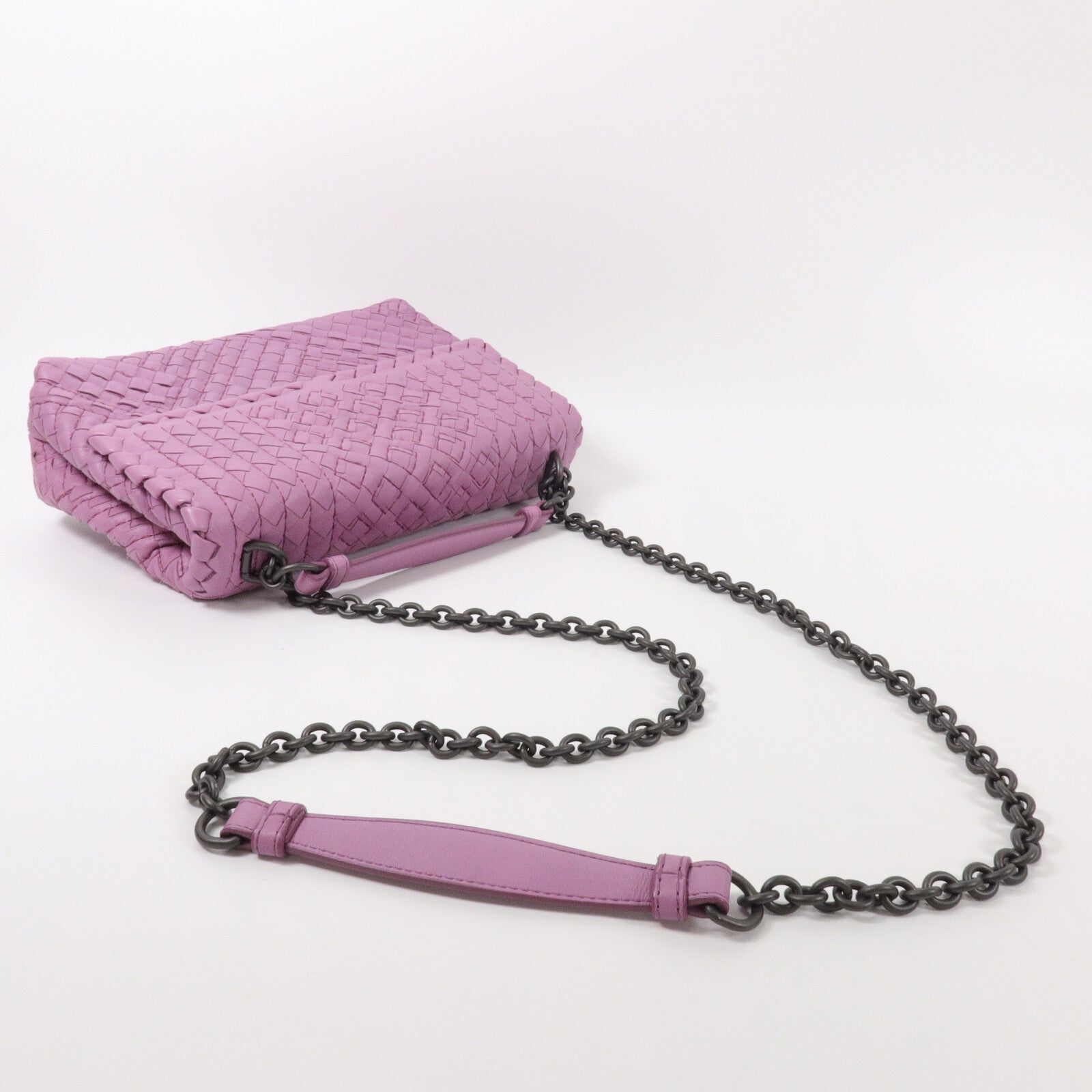 BOTTEGA VENETA 牛皮皮革Shoulder Bag鏈帶肩背袋