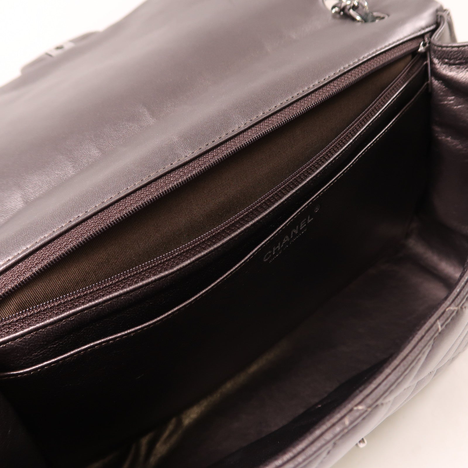 CHANEL CC SHW Large Classic Chain Shoulder Bag A58600 Leather Black
