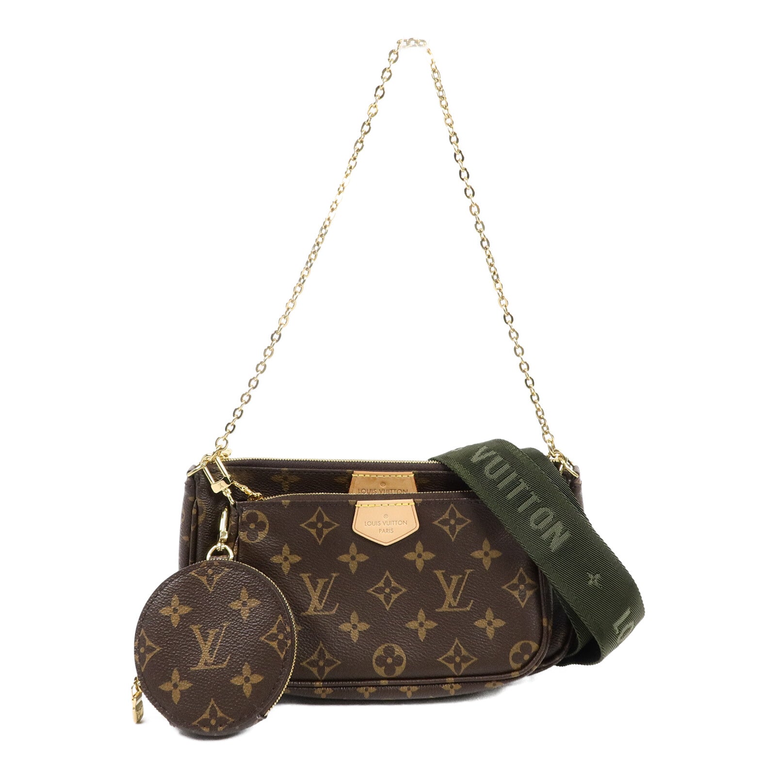 LOUIS VUITTON Monogram Multi Pochette Accessoires金扣肩背袋