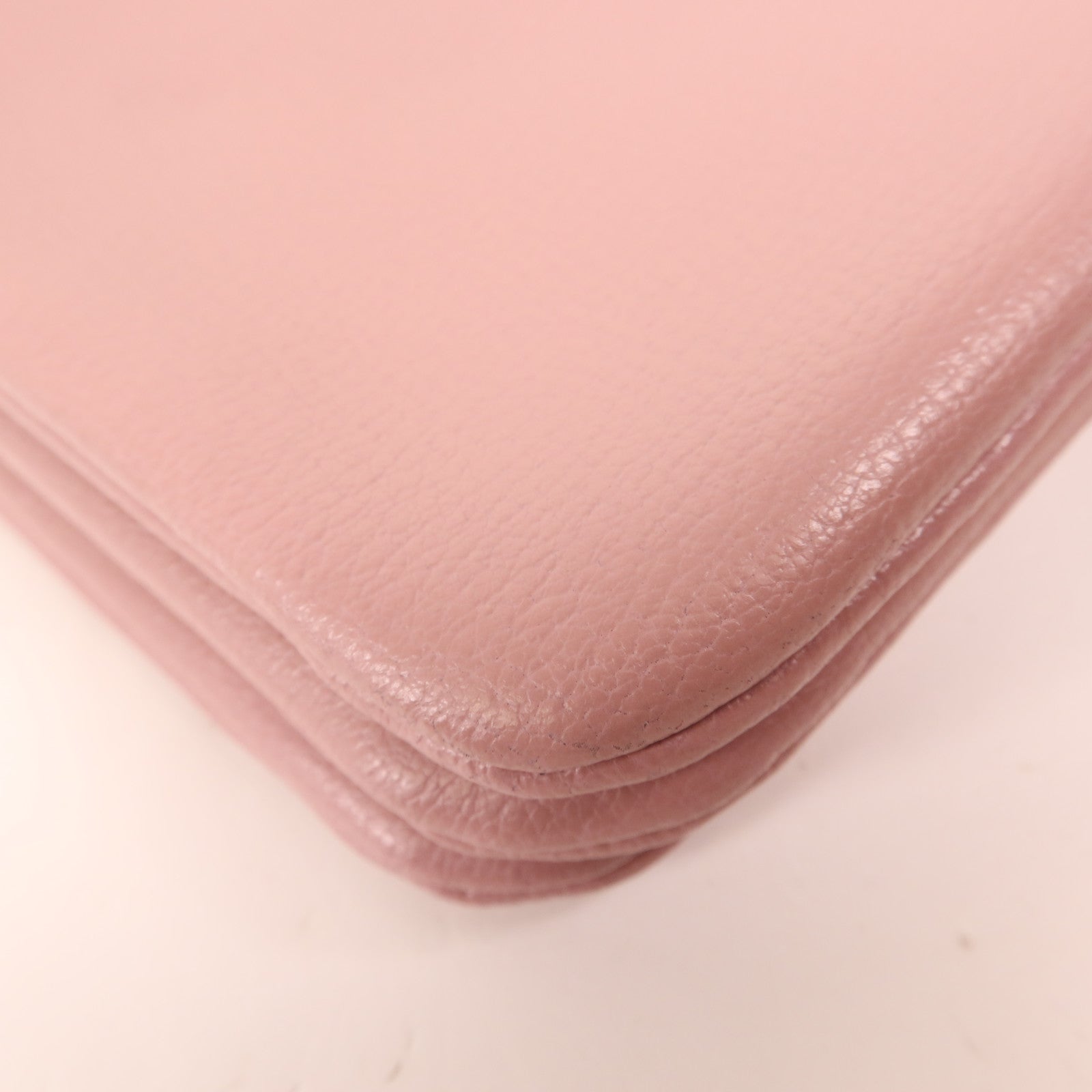 CELINE 羊皮皮革Trio銀扣肩背袋