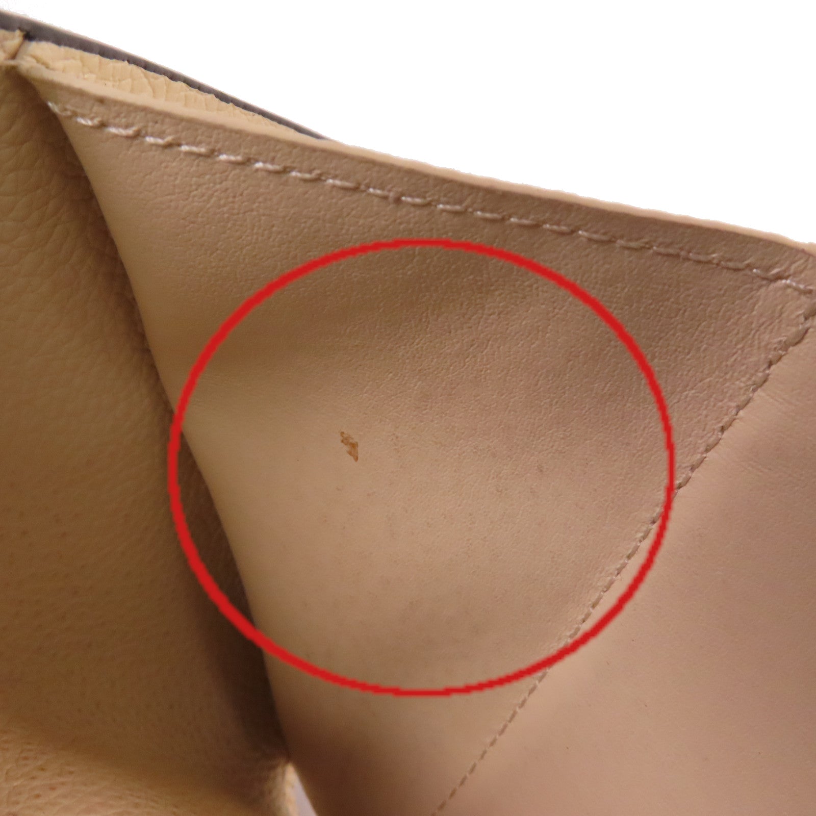 LOUIS VUITTON Monogram Empreinte Victorine Short Wallet金扣短錢包奶油色