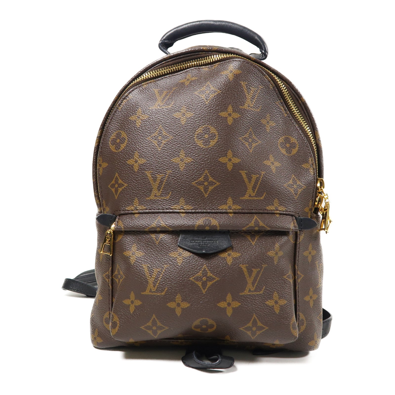 LOUIS VUITTON Monogram Springs MM金扣背包啡色