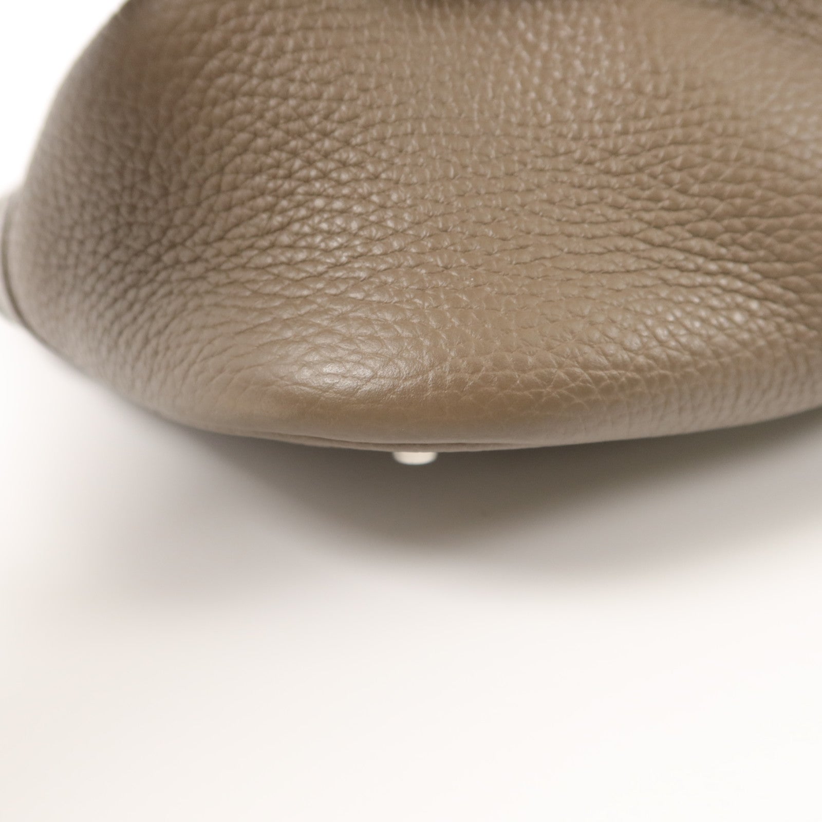 HERMES Clemence皮革Picotin GM手挽袋Etoupe/Etain